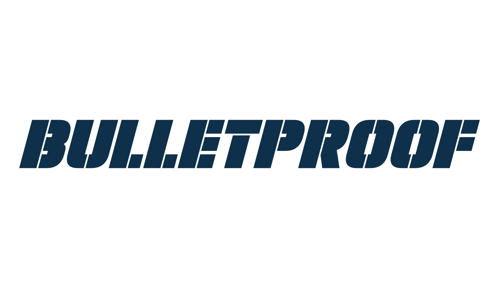 Bulletproof, stencil, army font preview