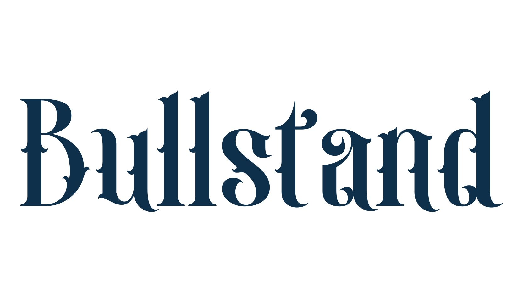 Bullstand, fancy retro decorative font preview