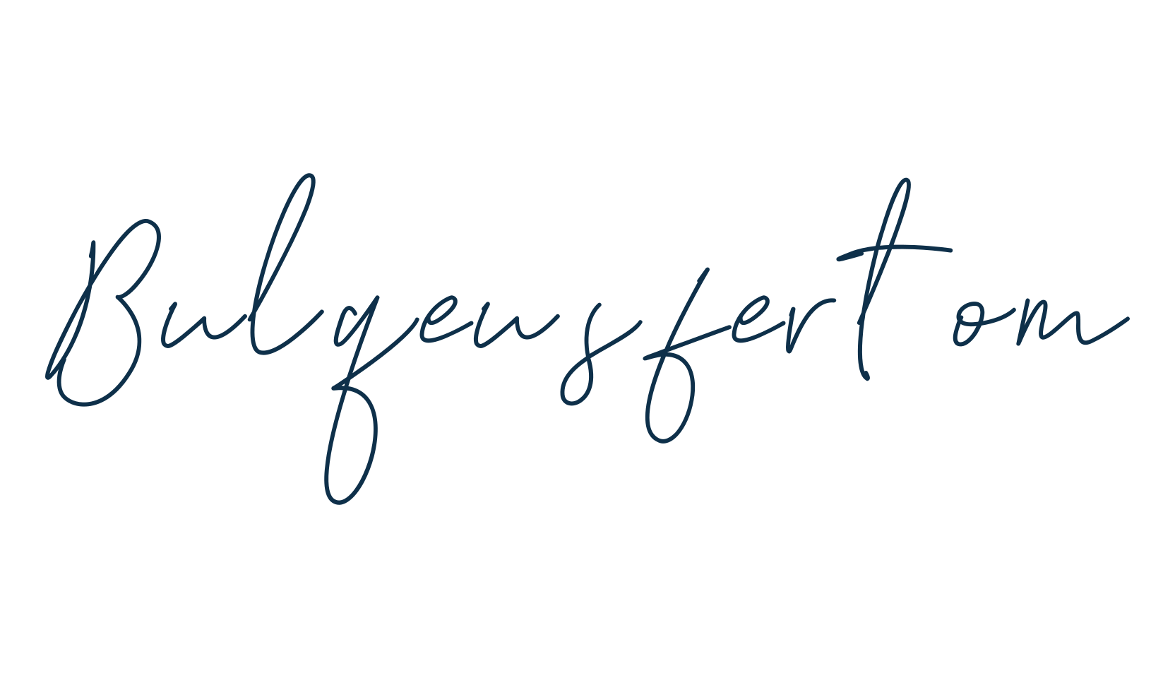 Bulqeusfertom, handwriting font preview