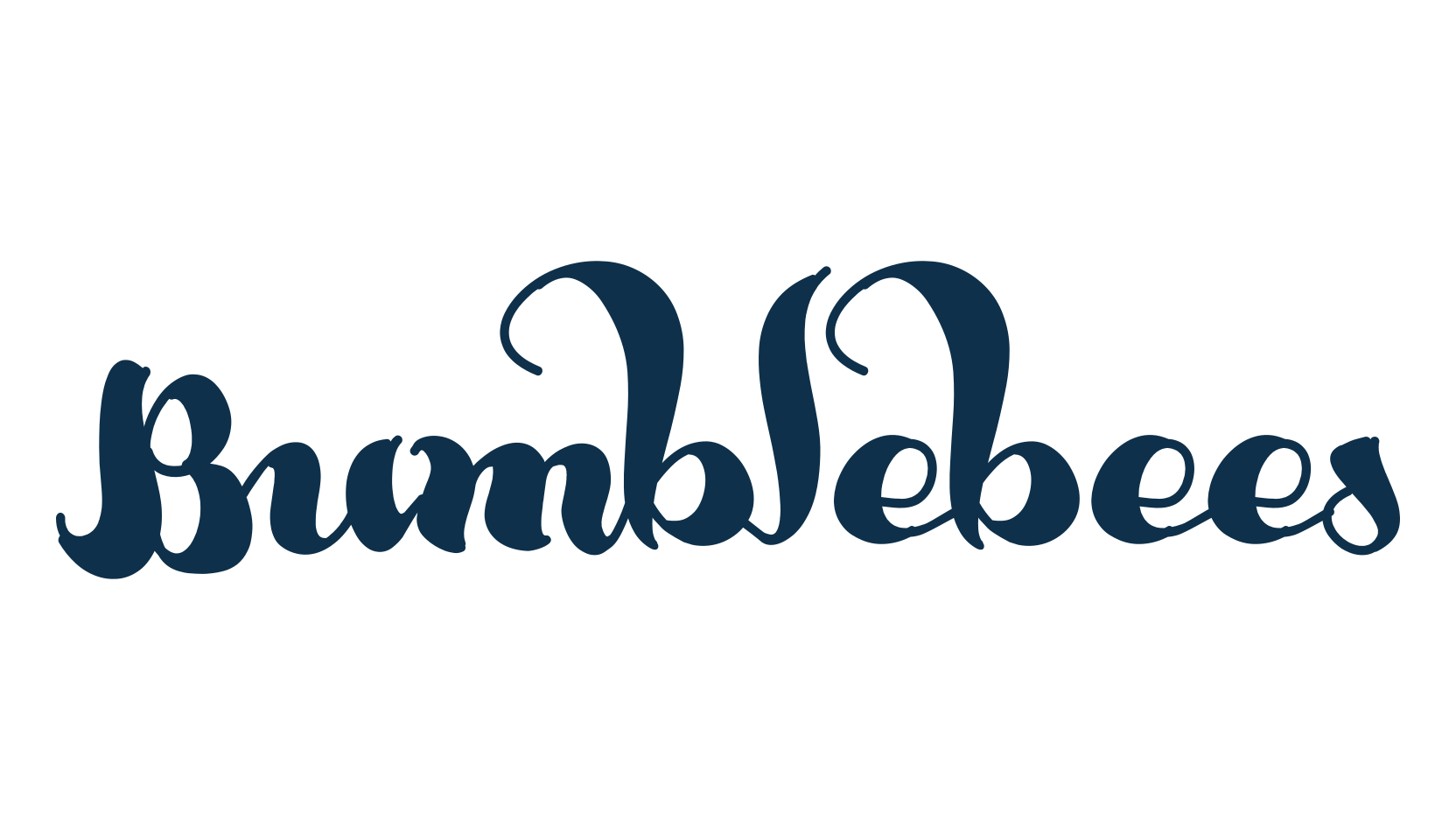 Bumblebees, script brush fancy decorative calligraphy font preview