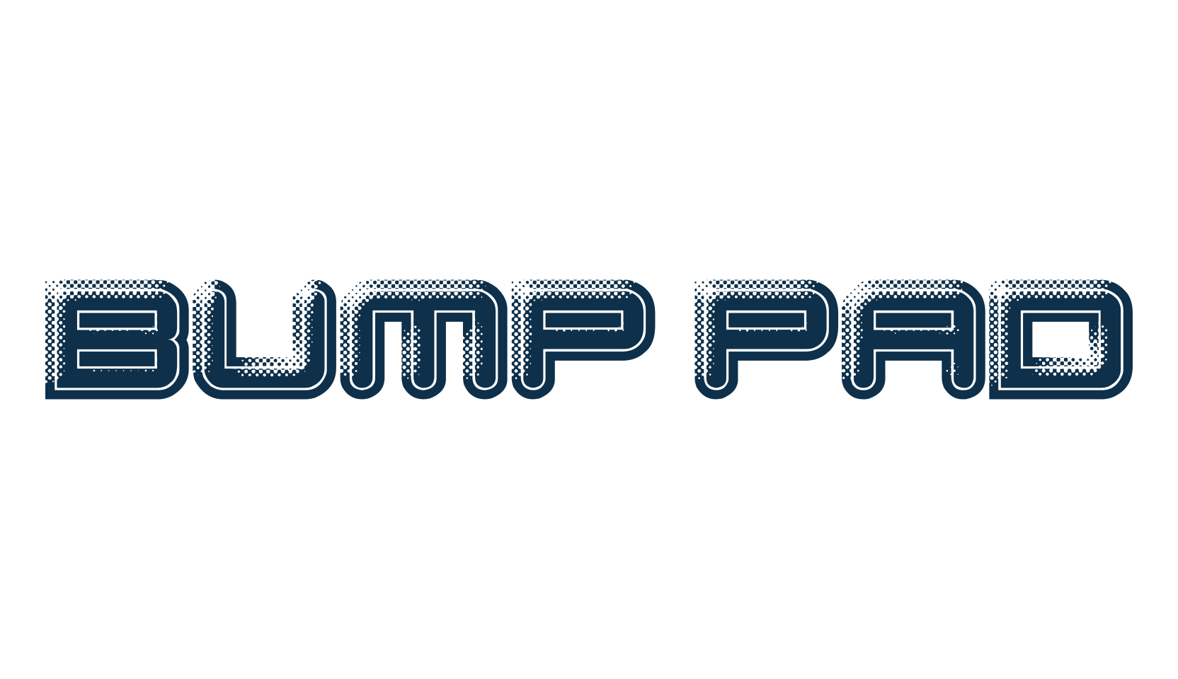 Bump Pad, fancy various techno sci-fi font preview