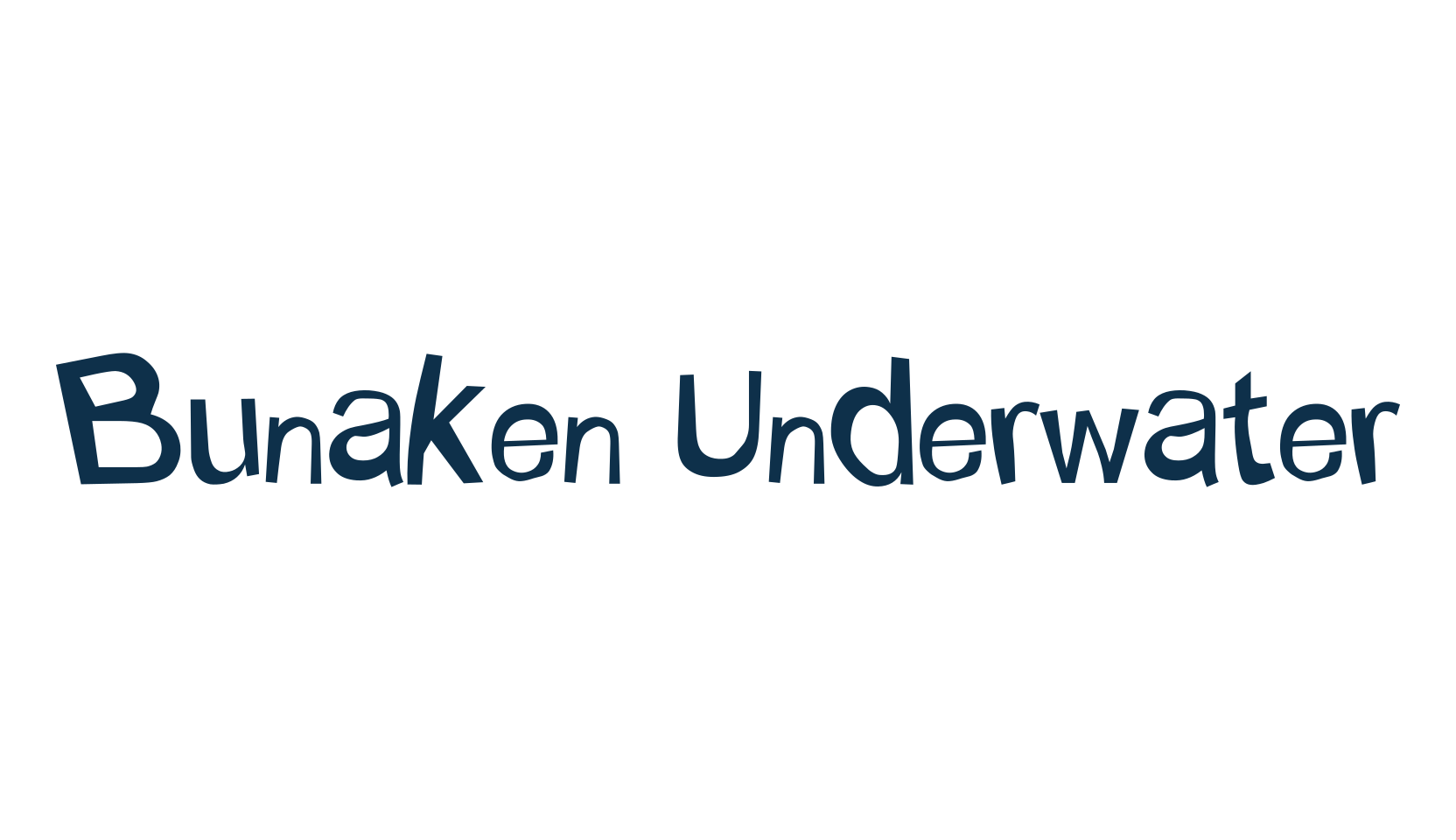 Bunaken Underwater, fancy cartoon decorative font preview
