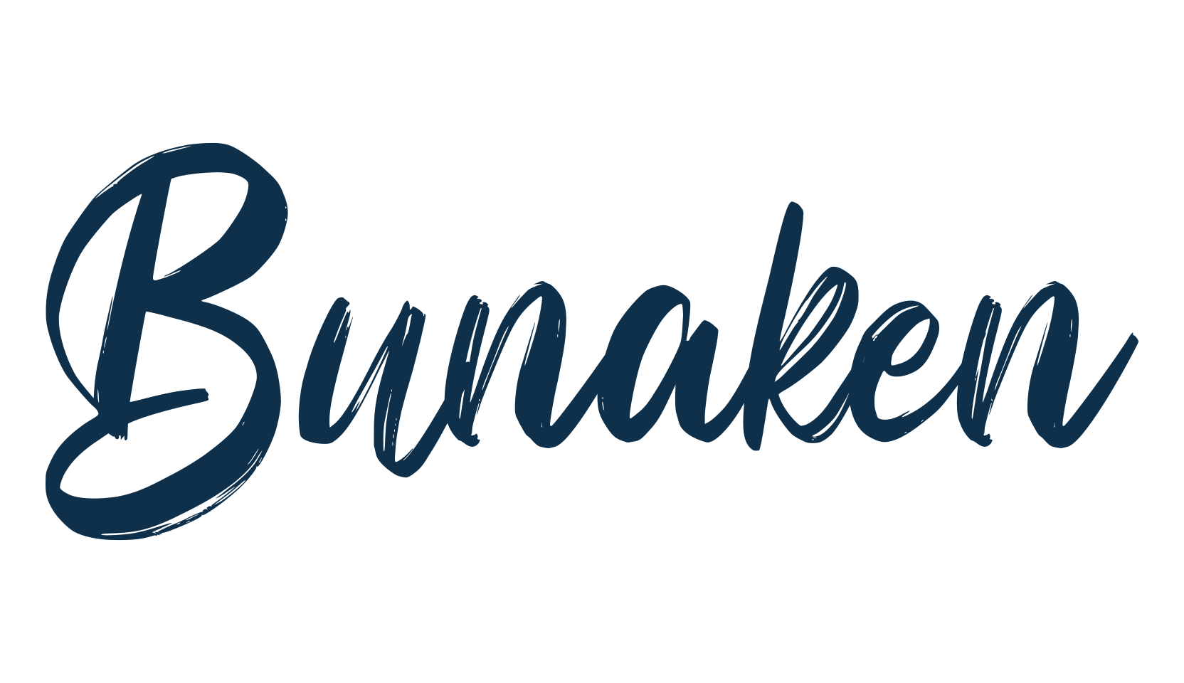 Bunaken, script brush fancy decorative calligraphy font preview