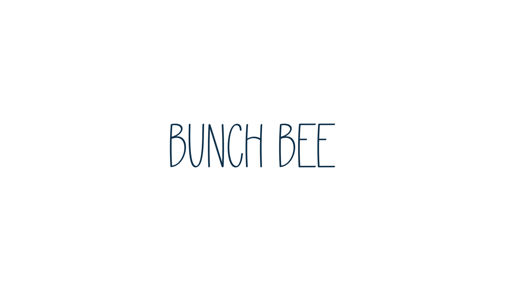 Bunch Bee, script handwritten fancy decorative calligraphy font preview