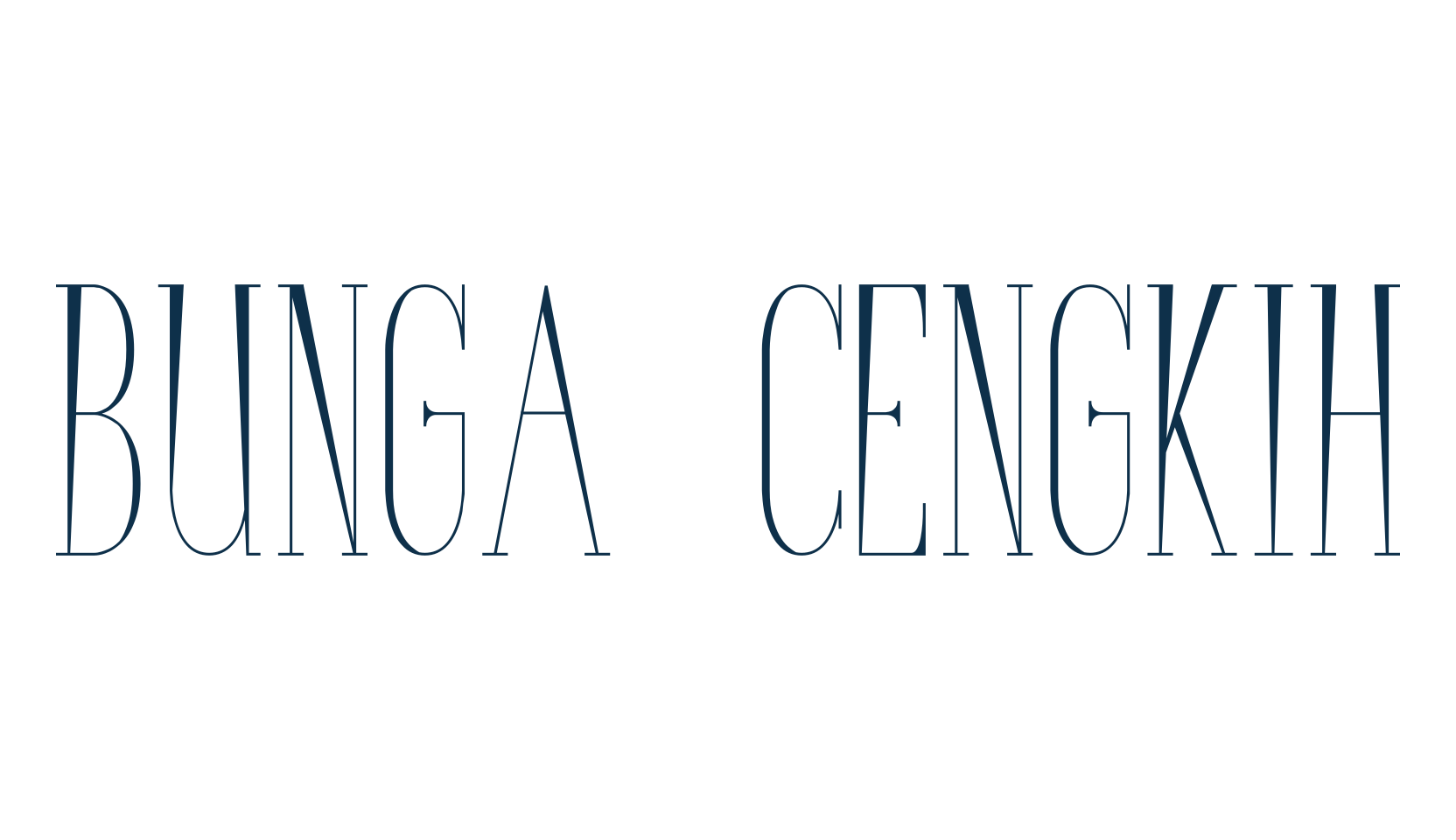 Bunga Cengkih, various font preview