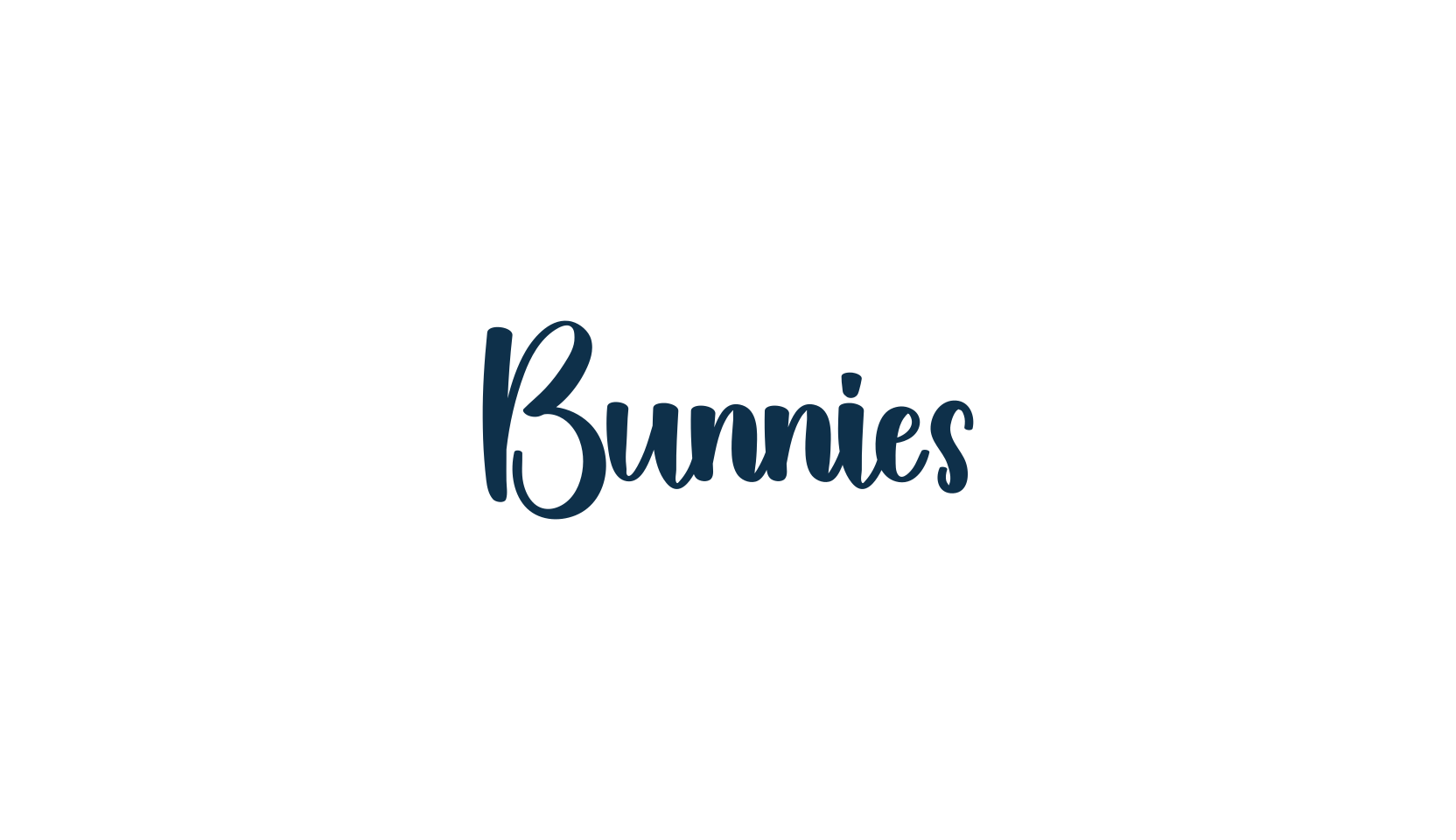 Bunnies, fancy decorative font preview