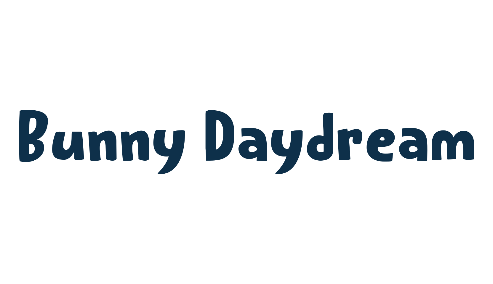 Bunny Daydream, fancy cartoon decorative font preview