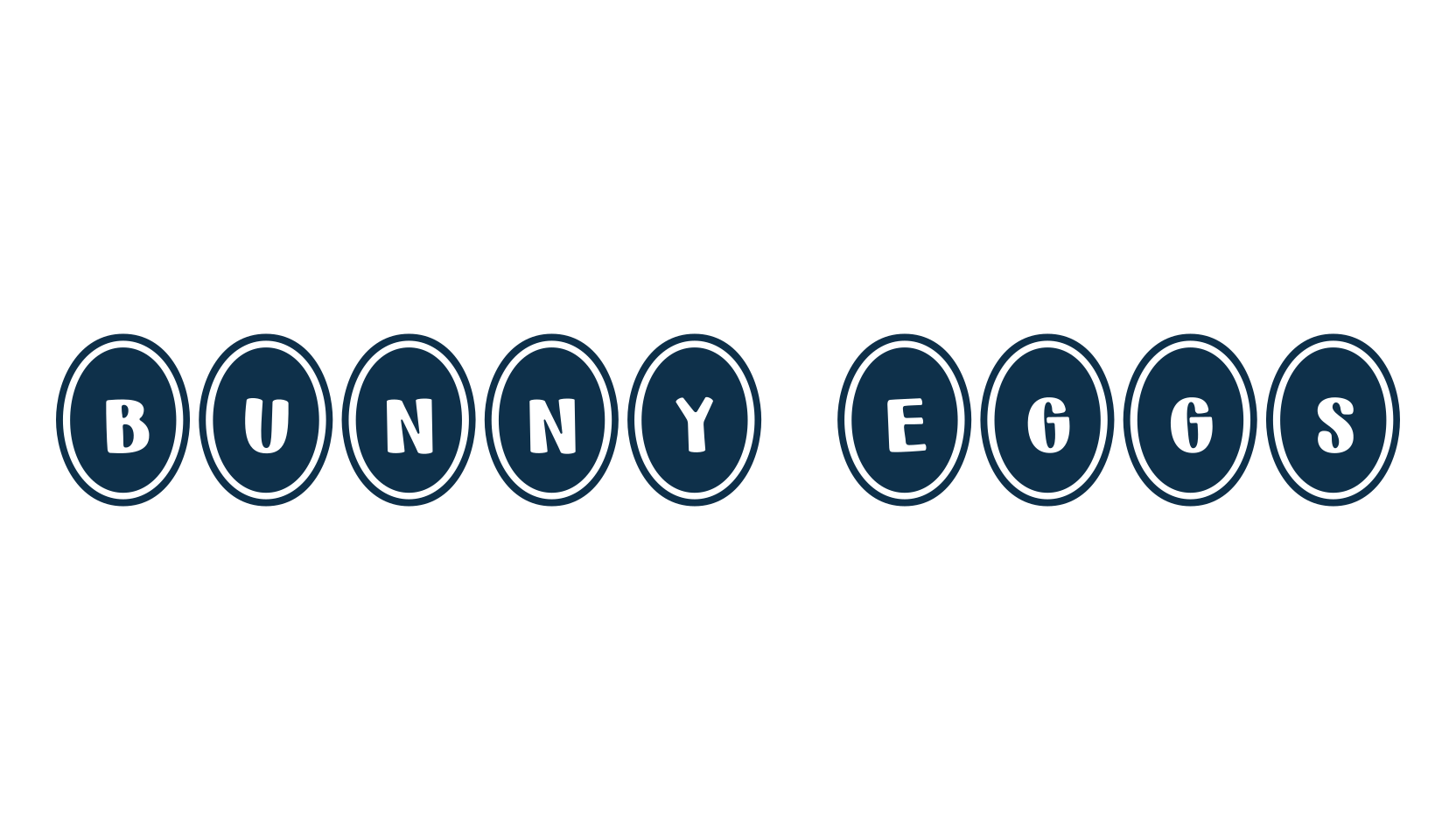 Bunny Eggs, fancy decorative font preview