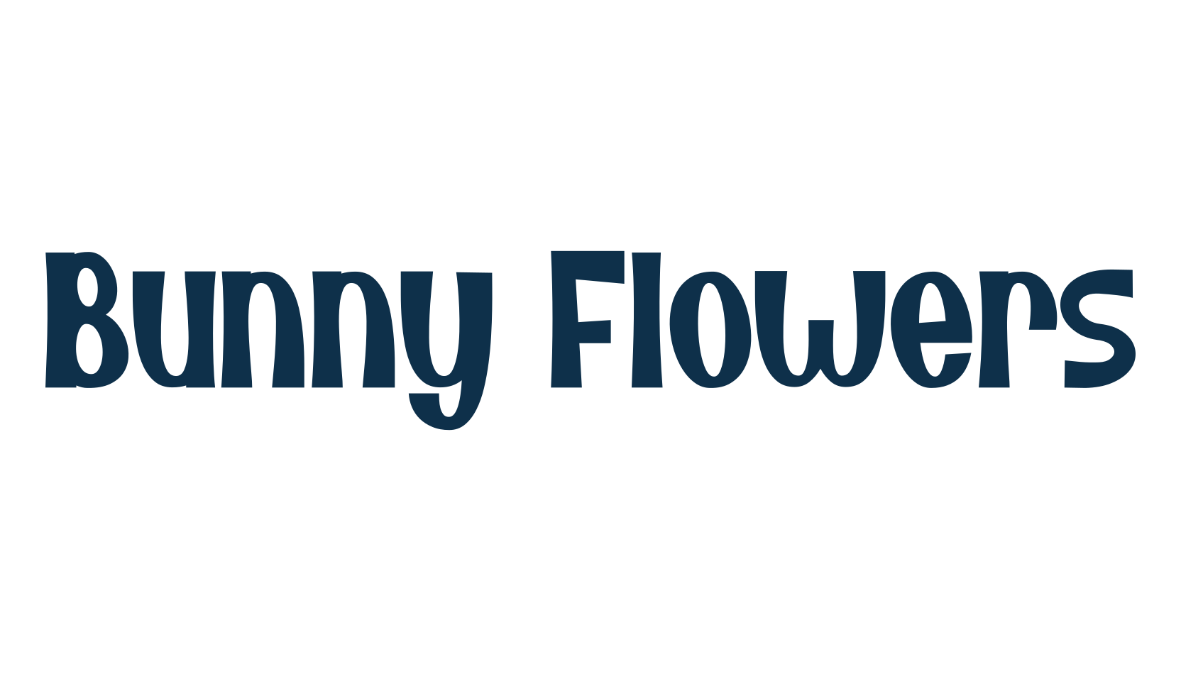 Bunny Flowers, fancy groovy decorative font preview