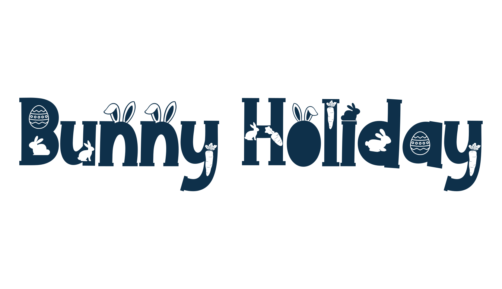 Bunny Holiday, fancy decorative font preview