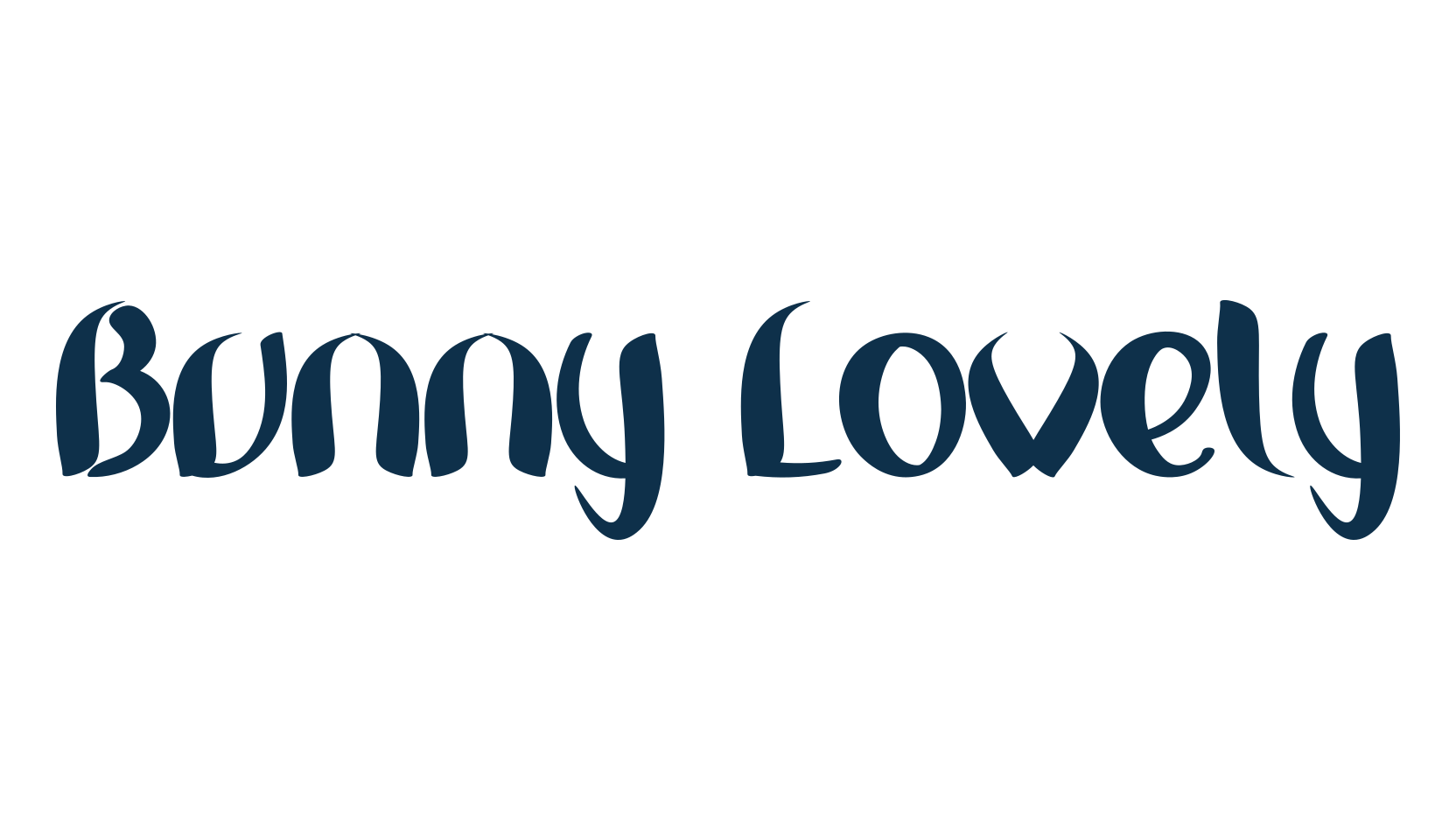 Bunny Lovely, fancy cartoon decorative font preview
