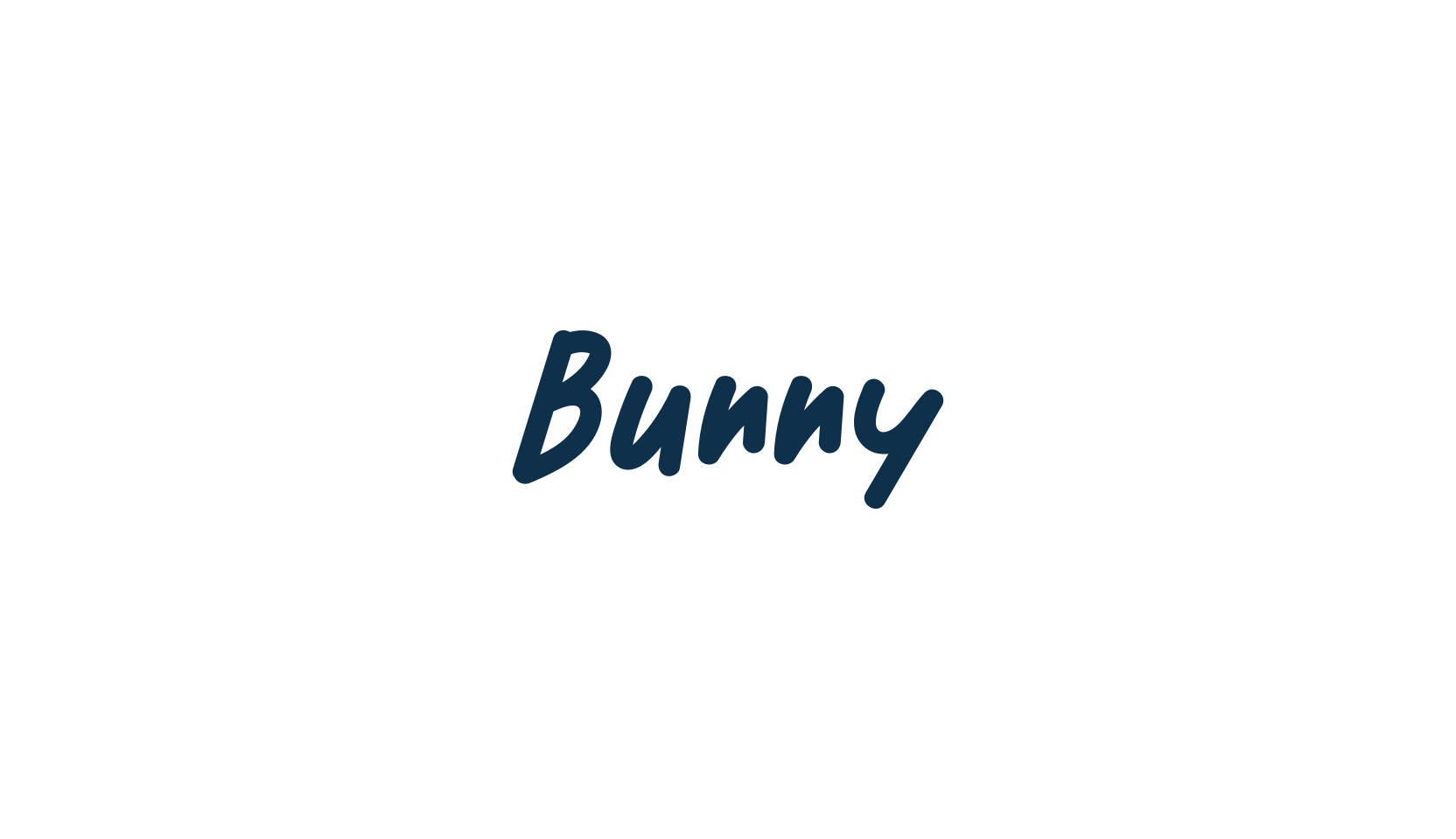 Bunny, handwriting font preview