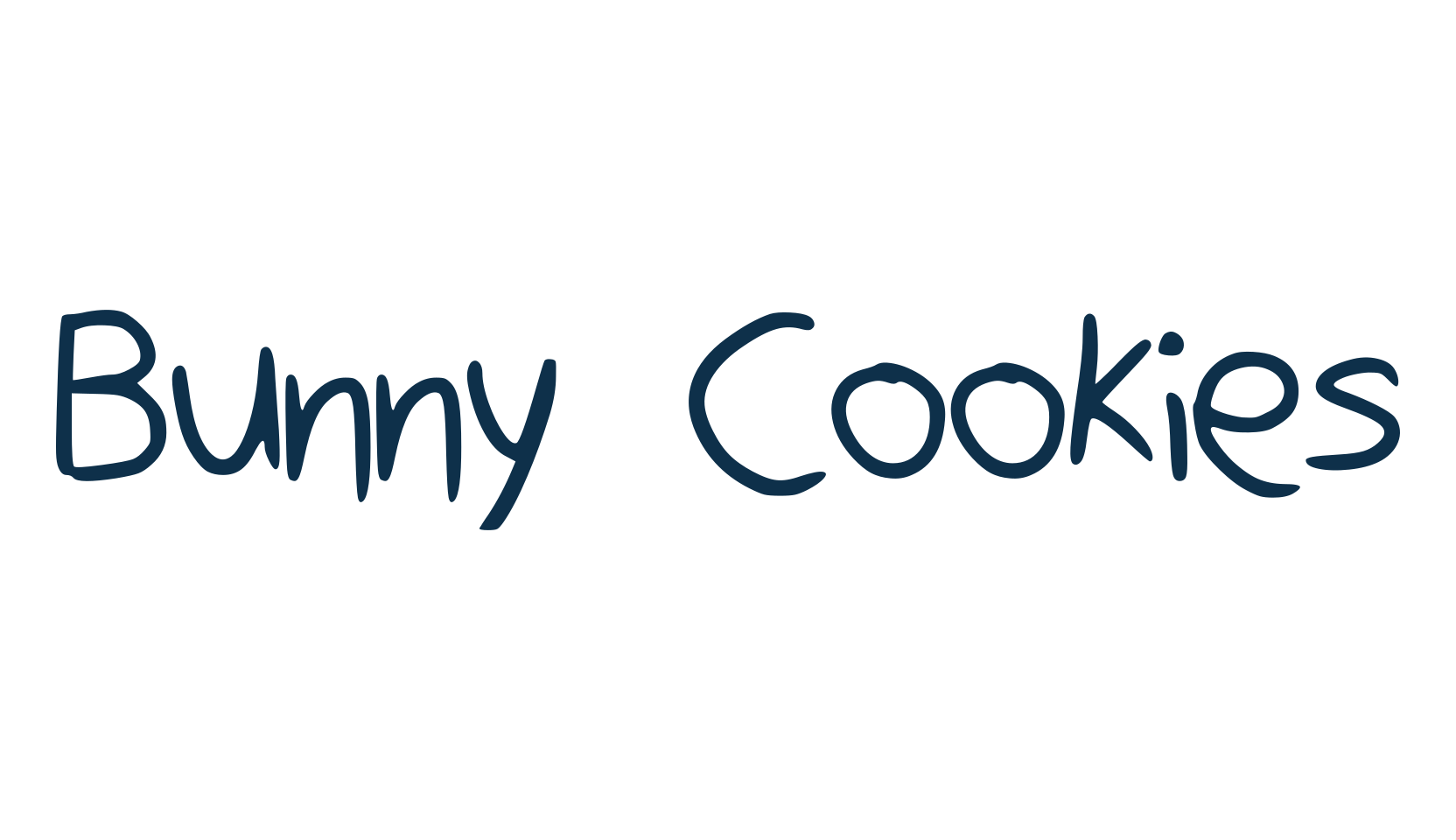 Bunny Cookies, script handwritten fancy decorative calligraphy font preview