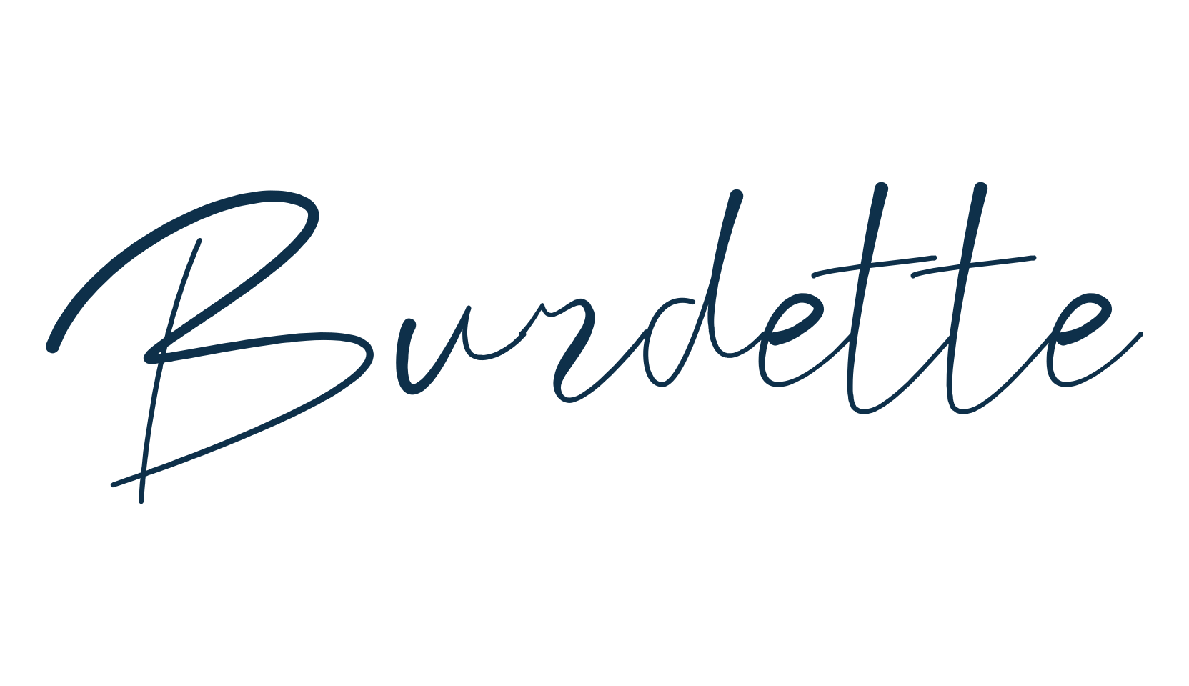 Burdette, script handwritten fancy decorative calligraphy font preview