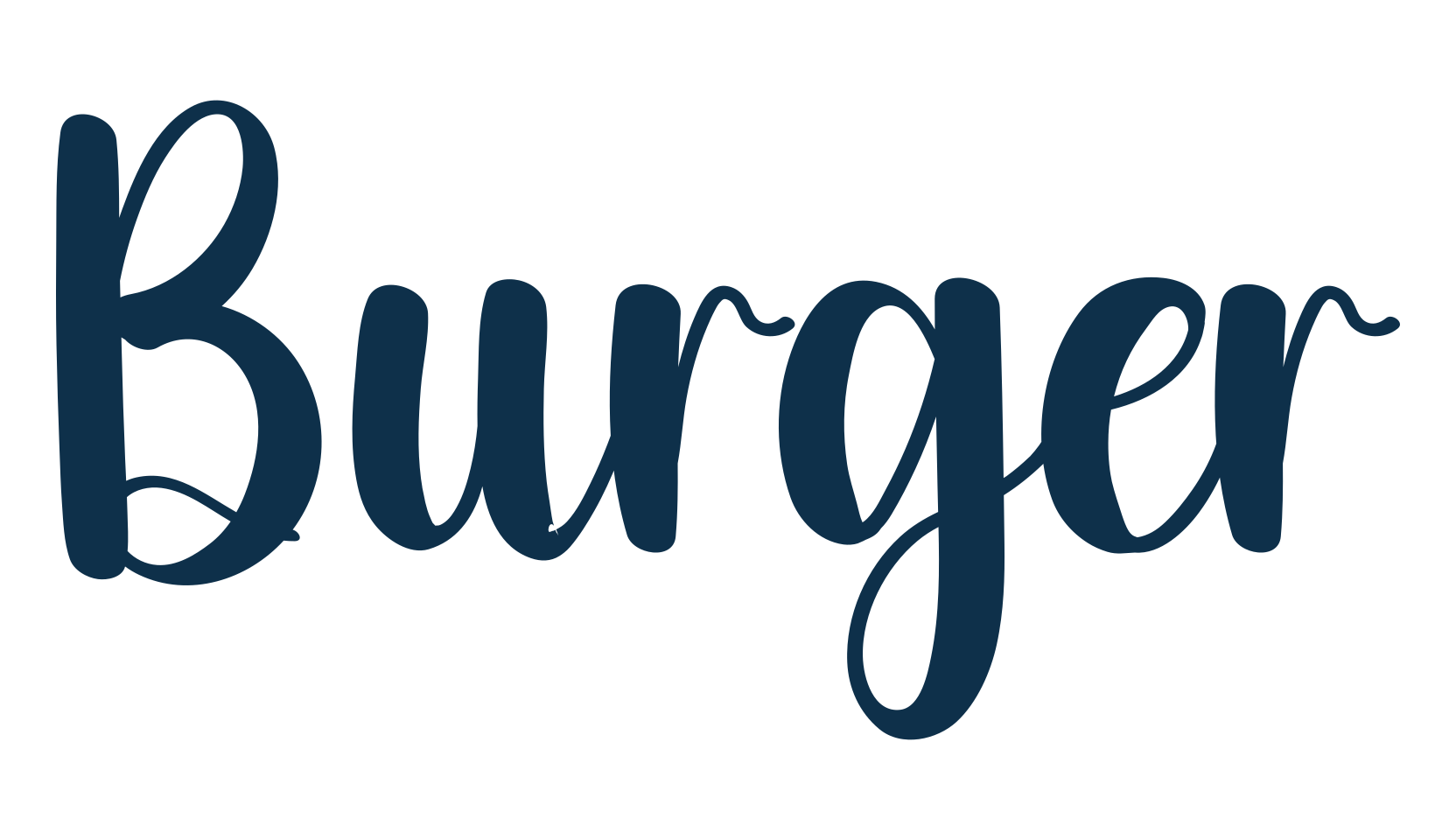 Burger (burger-2), fancy decorative font preview