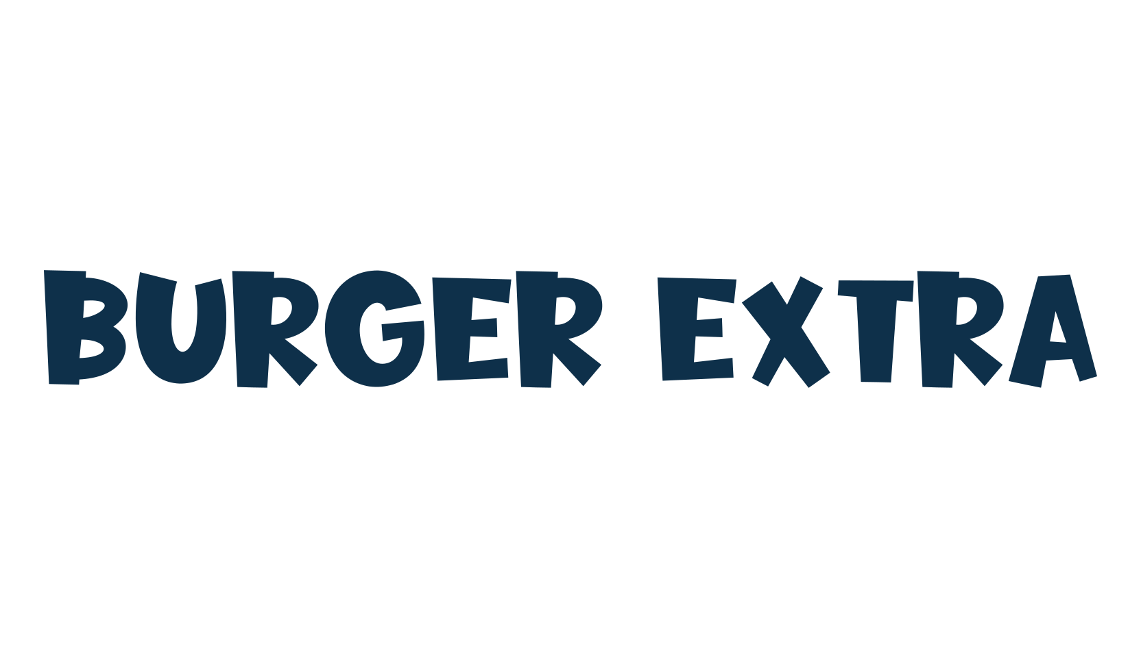 Burger Extra, cartoon font preview