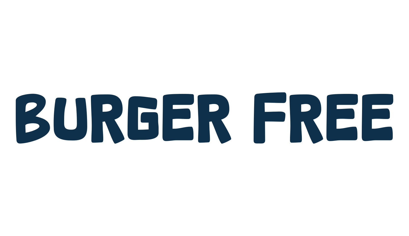 Burger Free, cartoon font preview