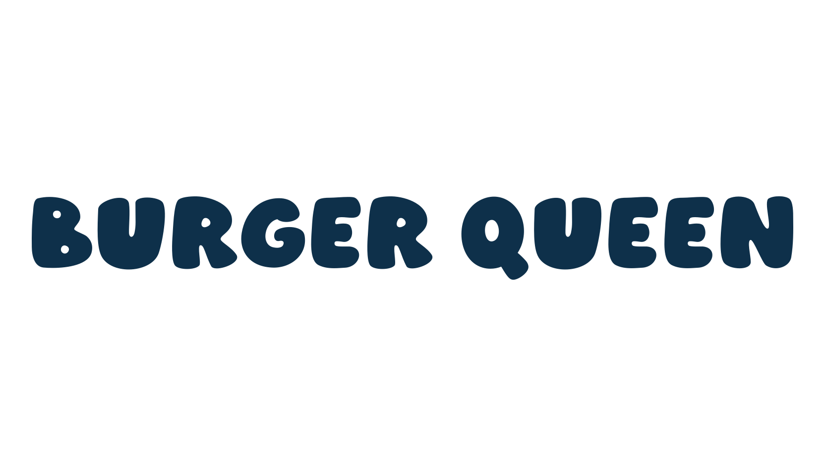 Burger Queen, fancy cartoon decorative font preview