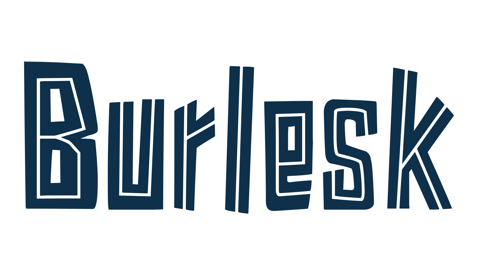Burlesk, fancy various decorative font preview