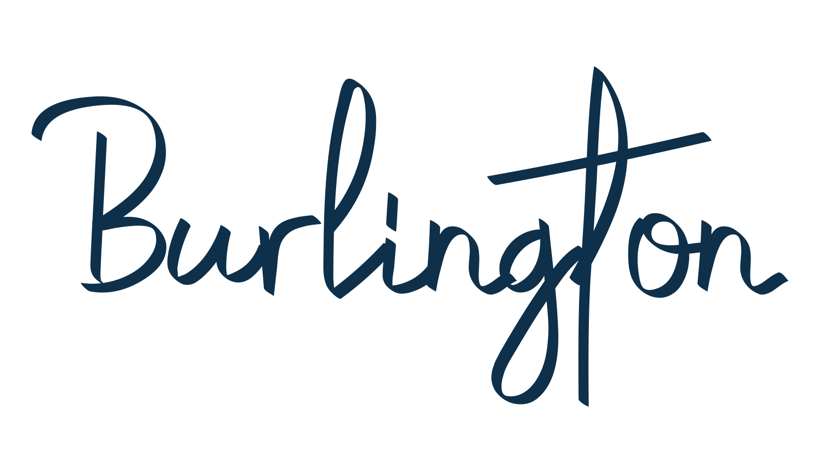 Burlington, handwriting font preview