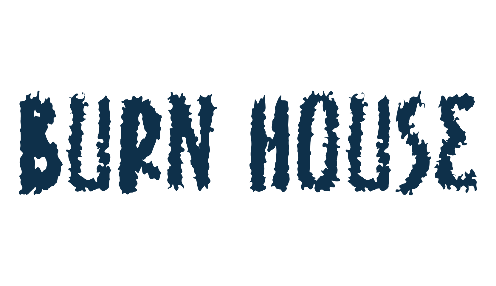 Burn House, fancy fire, ice decorative font preview