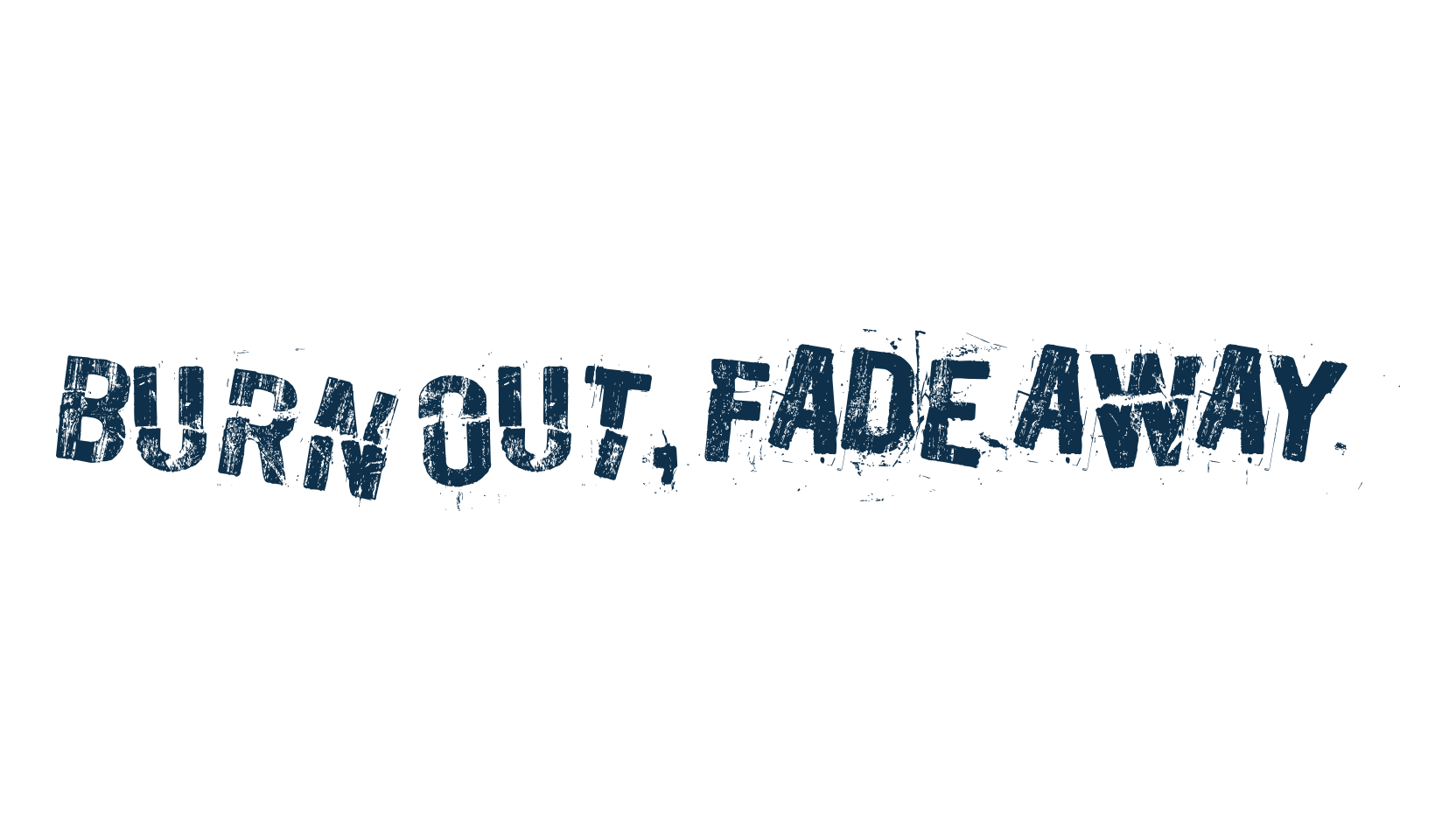 Burn out, fade away, fancy destroy decorative font preview