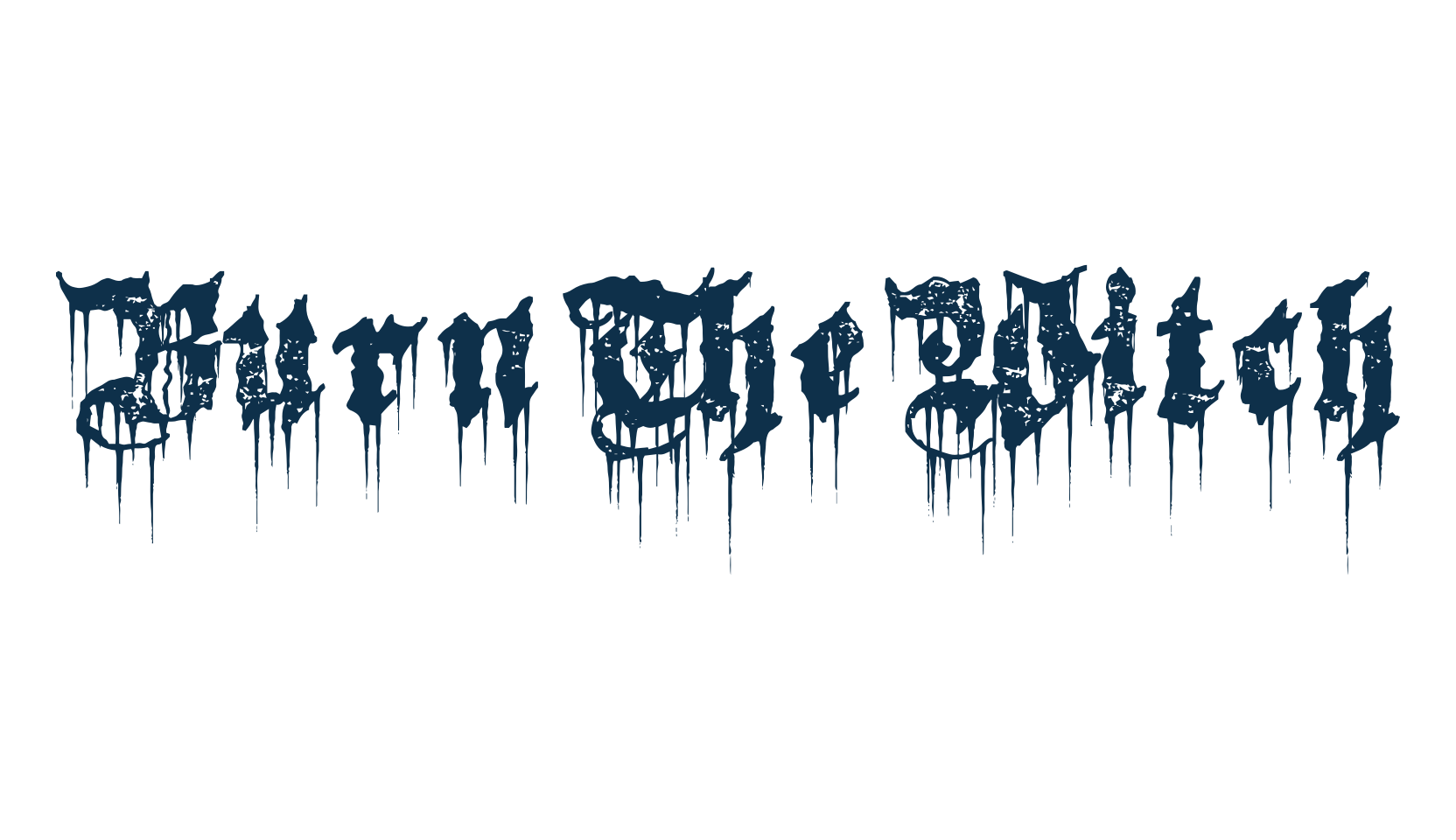 Burn The Witch, halloween font preview