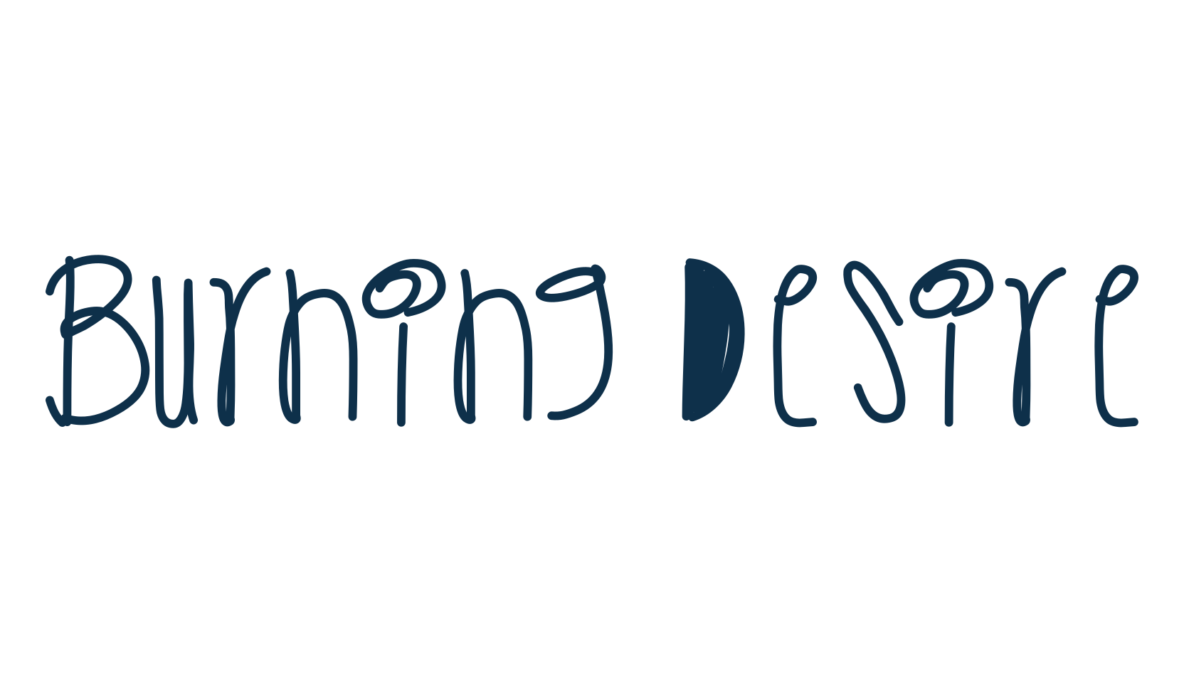 Burning Desire, display market font preview