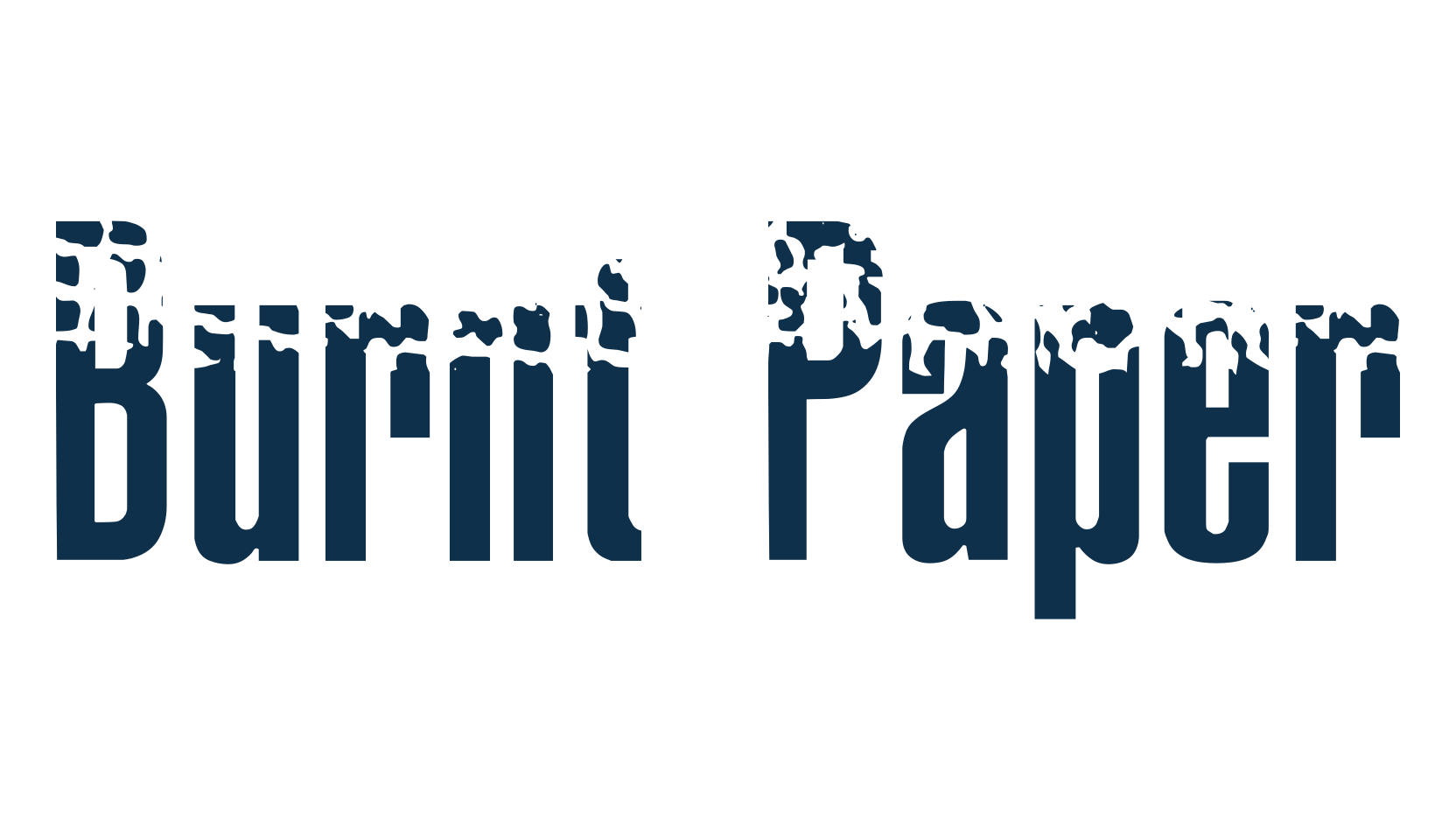 Burnt Paper, fancy eroded decorative font preview