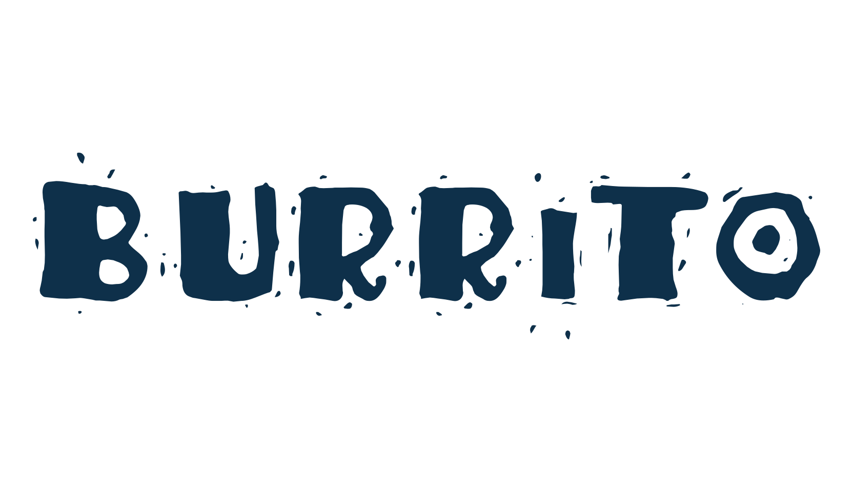 Burrito, mexican font preview