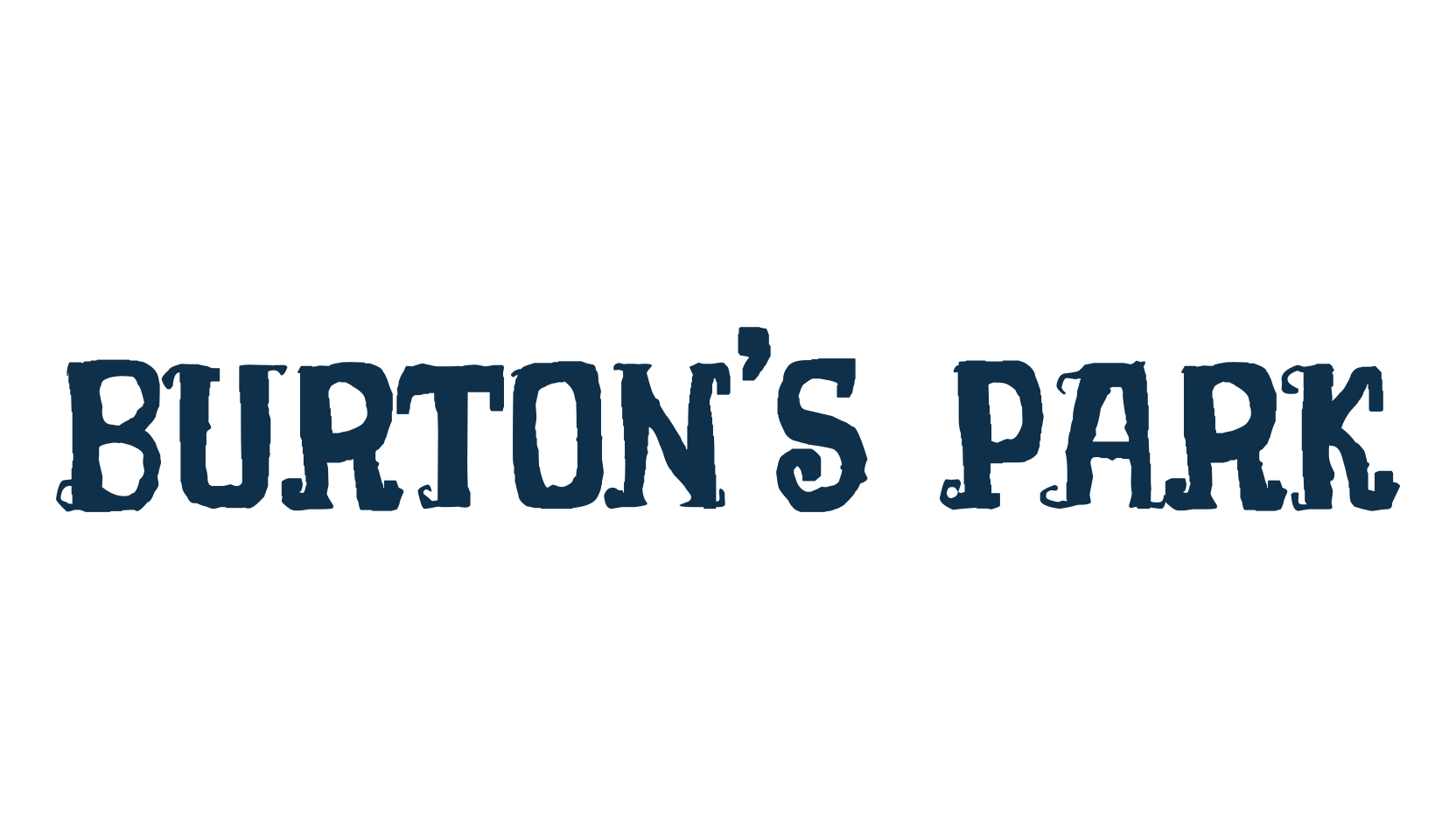Burton's Park, fancy decorative font preview