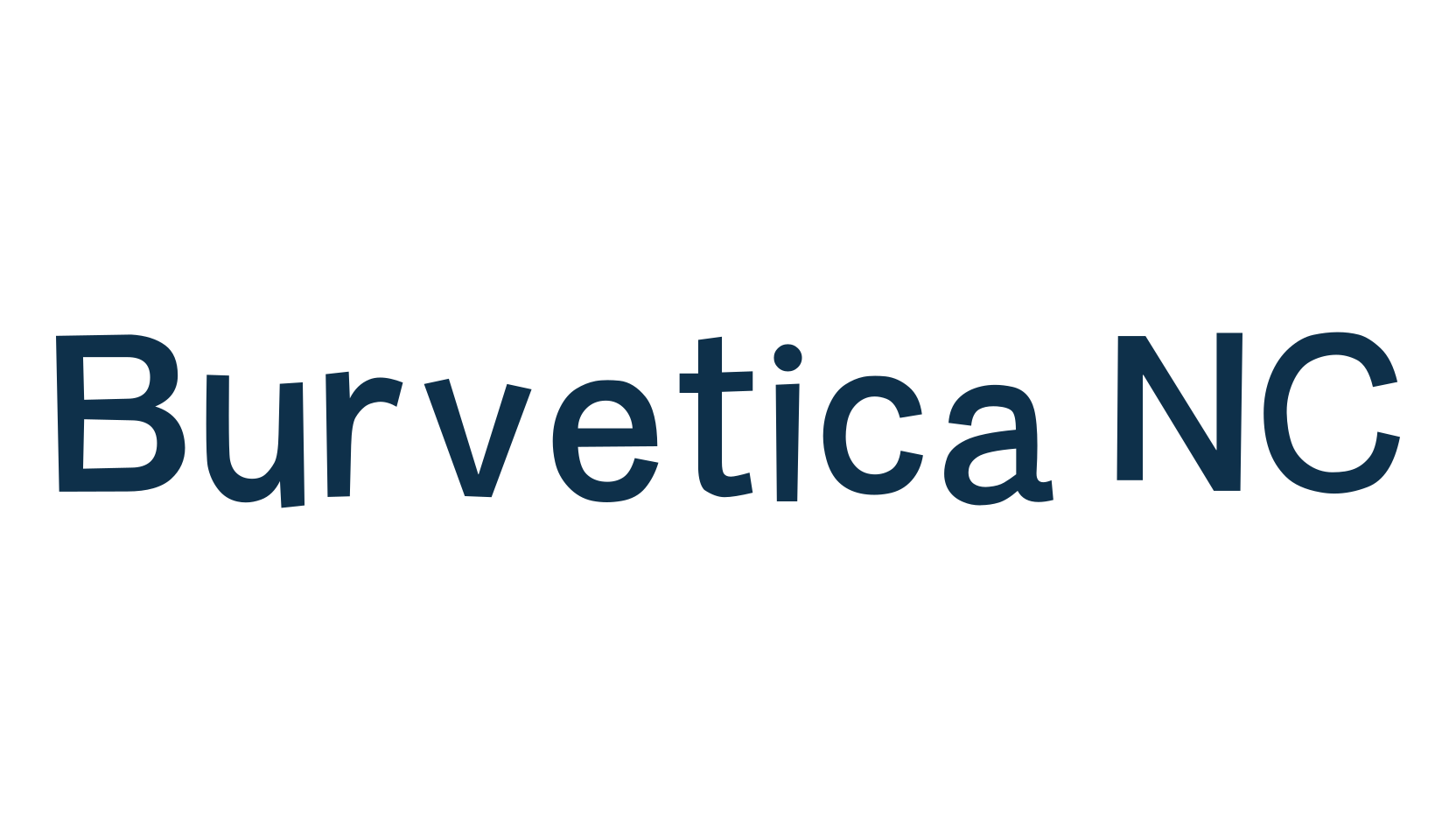 Burvetica NC, fancy cartoon decorative font preview