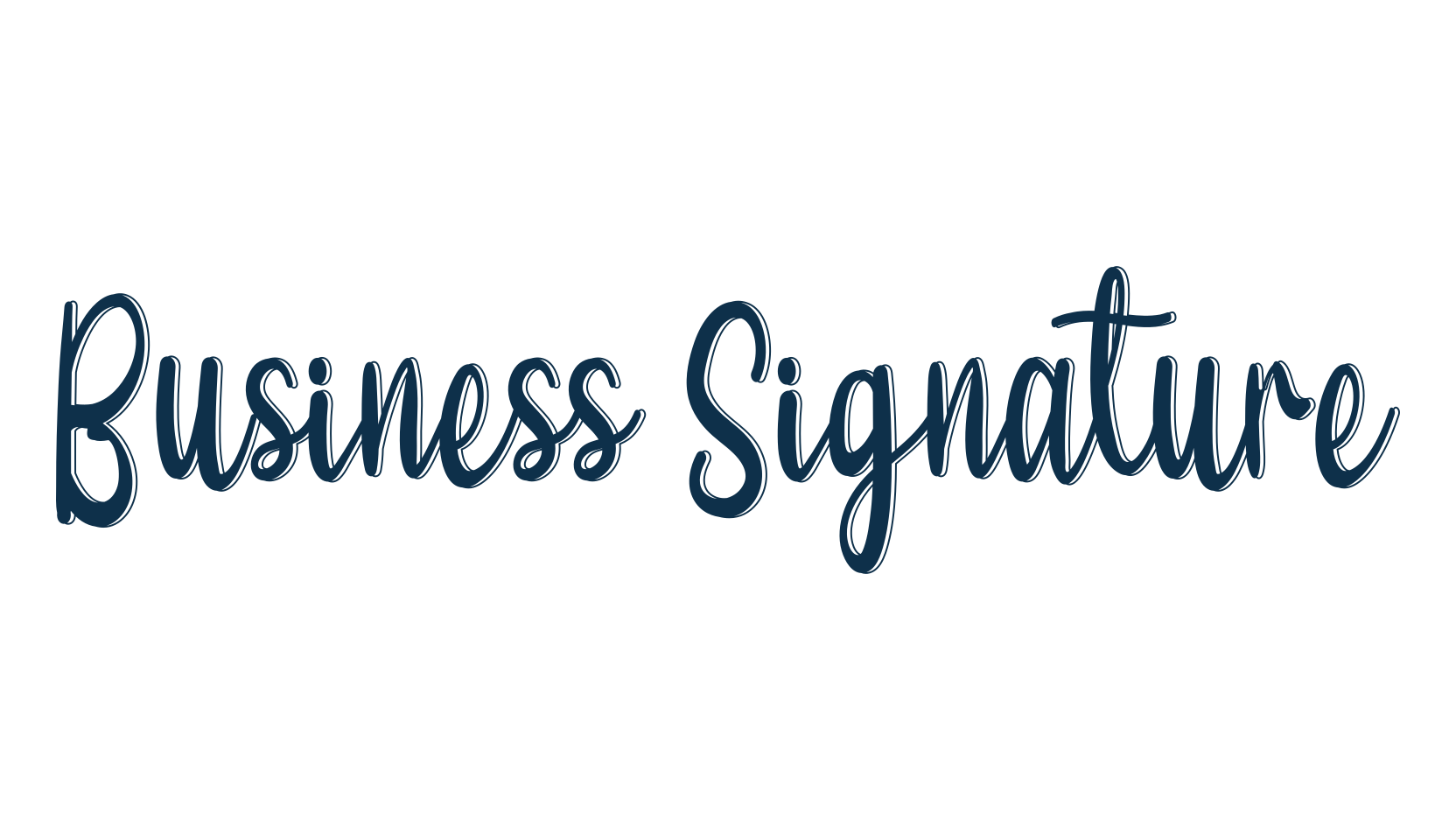 Business Signature (business-signature), display market font preview