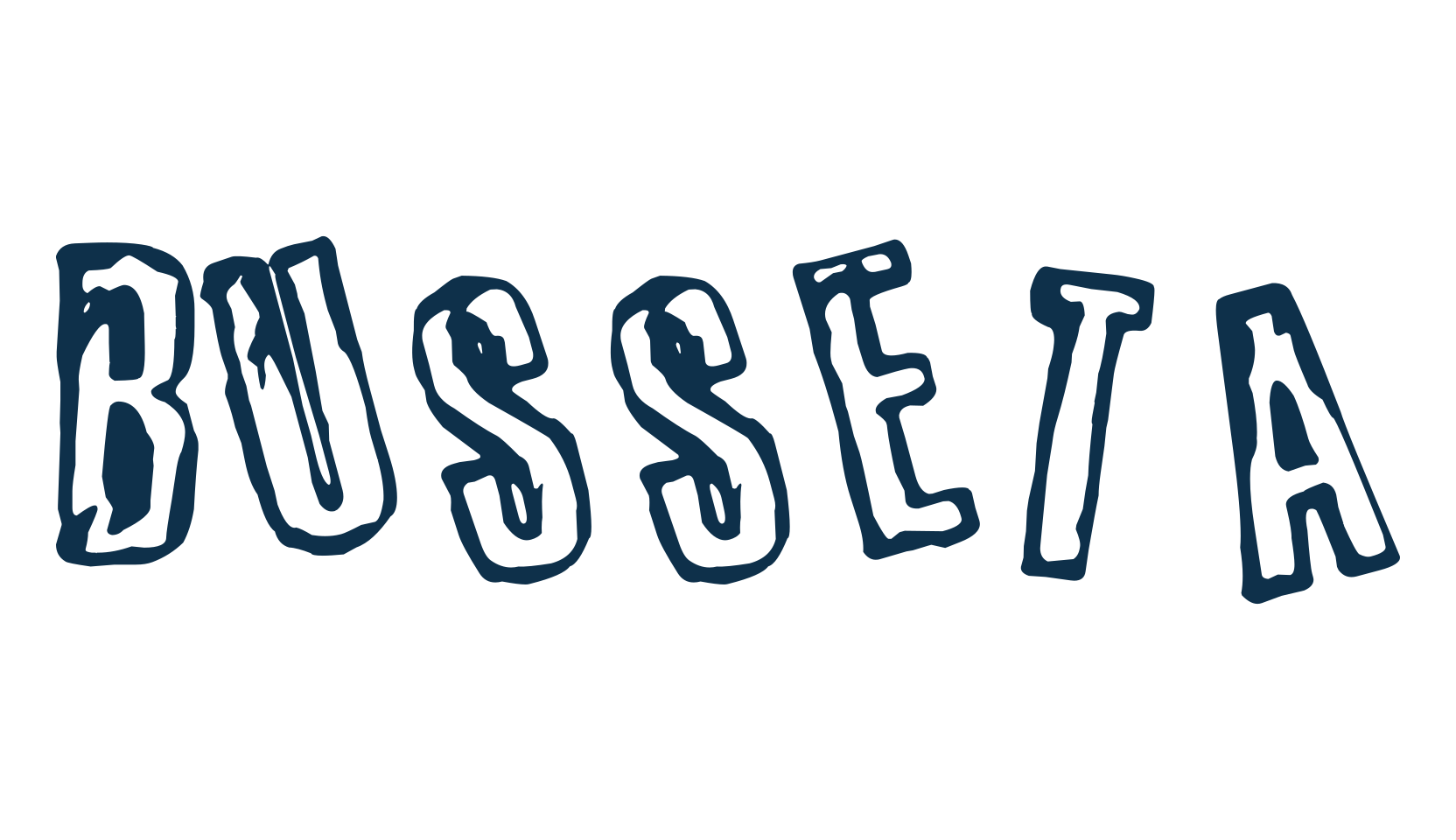 Busseta, fancy distorted decorative font preview