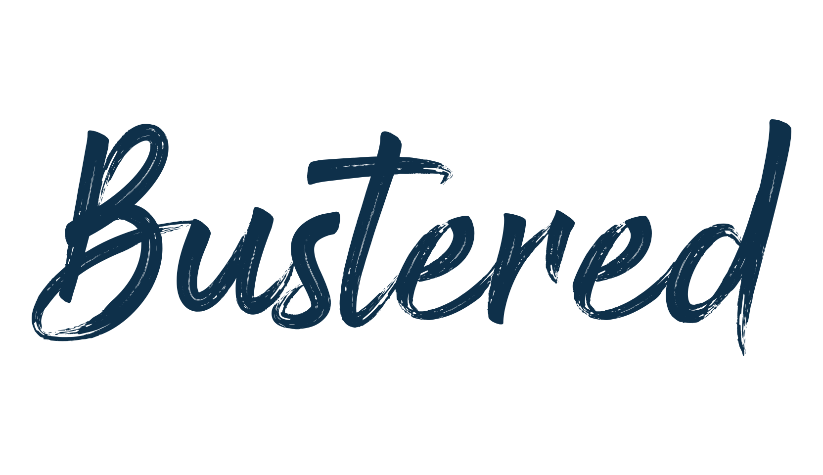Bustered, script brush fancy decorative calligraphy font preview