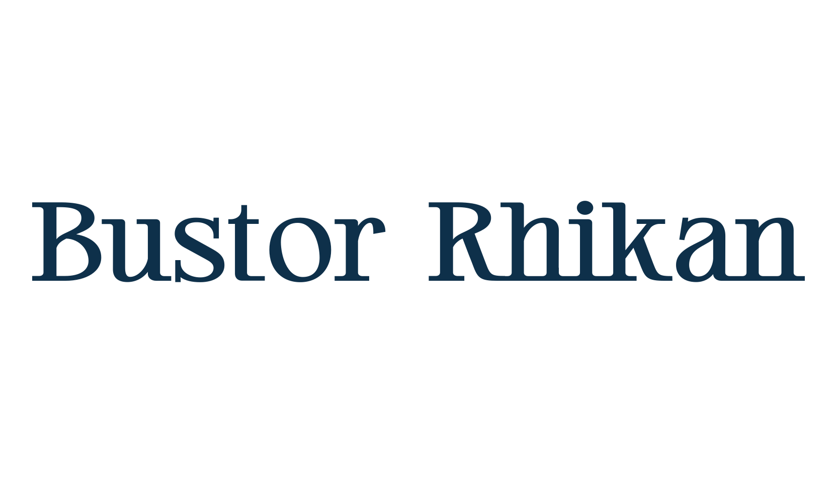 Bustor Rhikan, basic serif font preview
