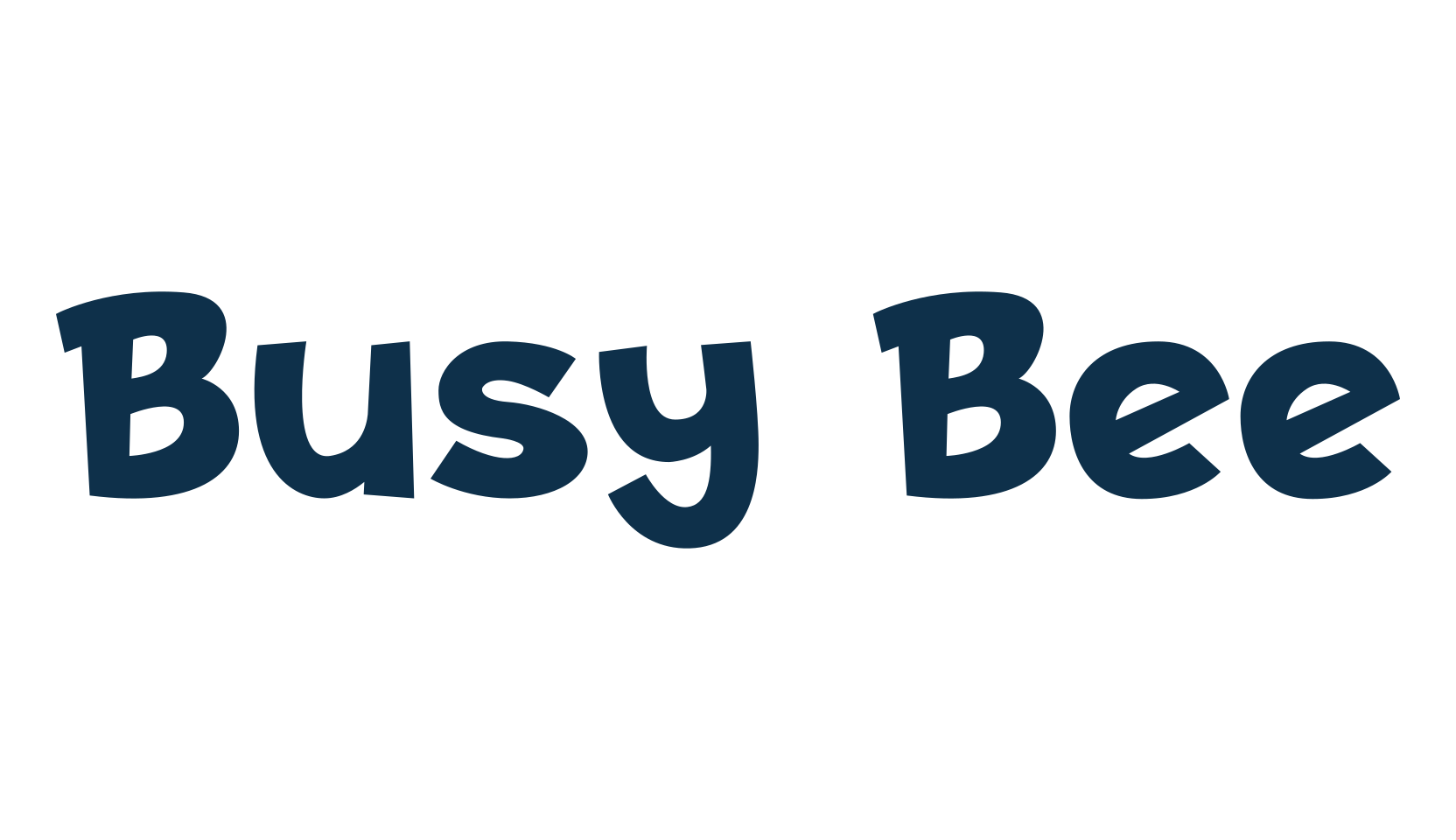 Busy Bee, cartoon font preview