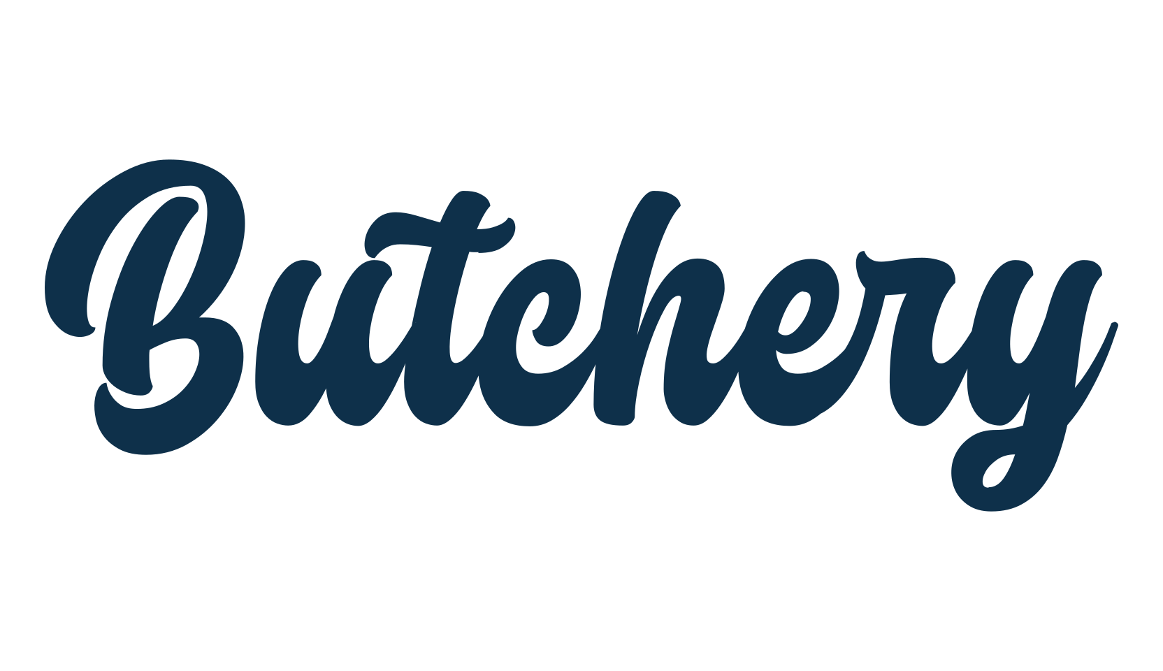 Butchery, fancy various decorative script calligraphy font preview