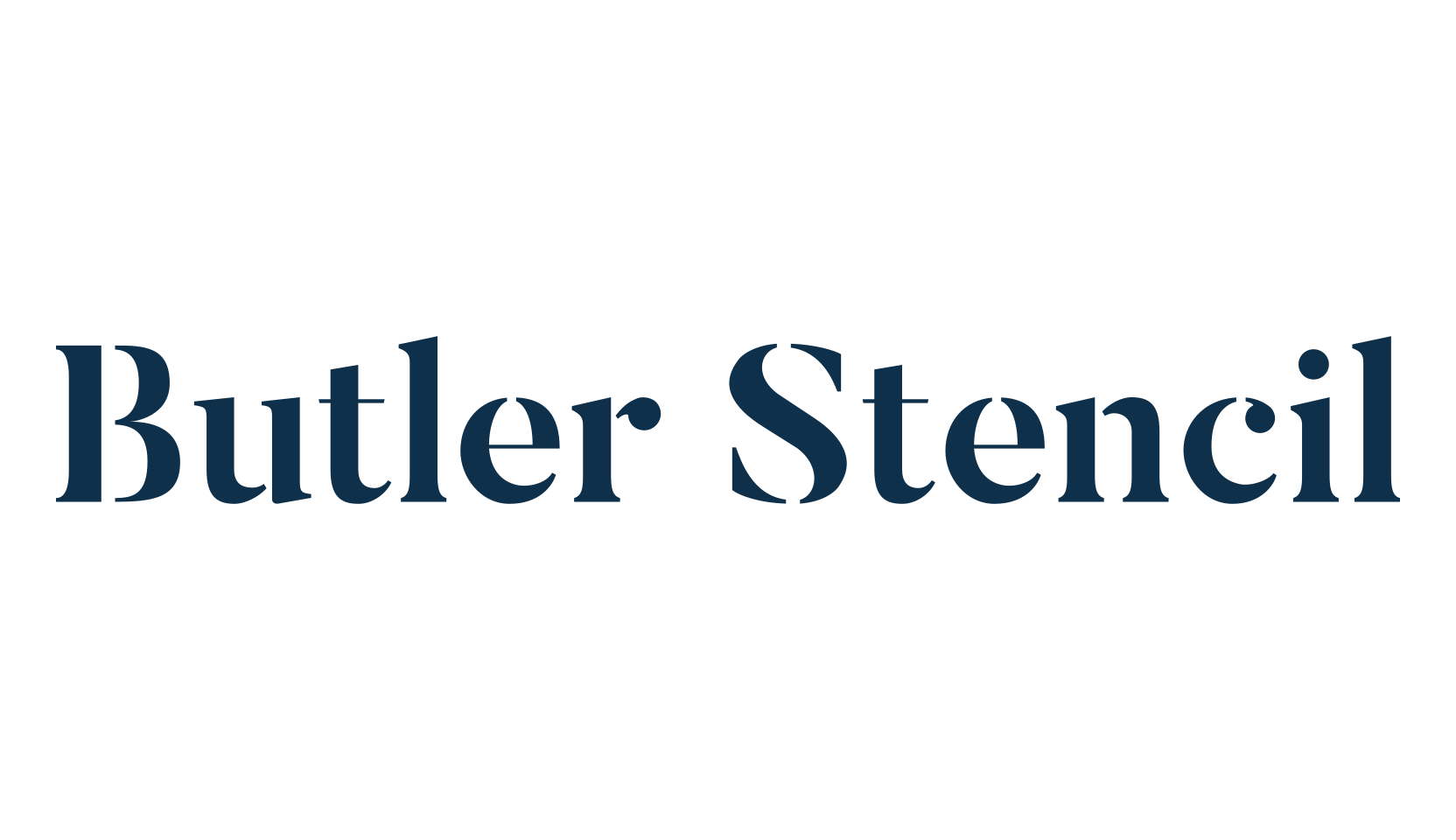 Butler Stencil, fancy stencil, army decorative font preview