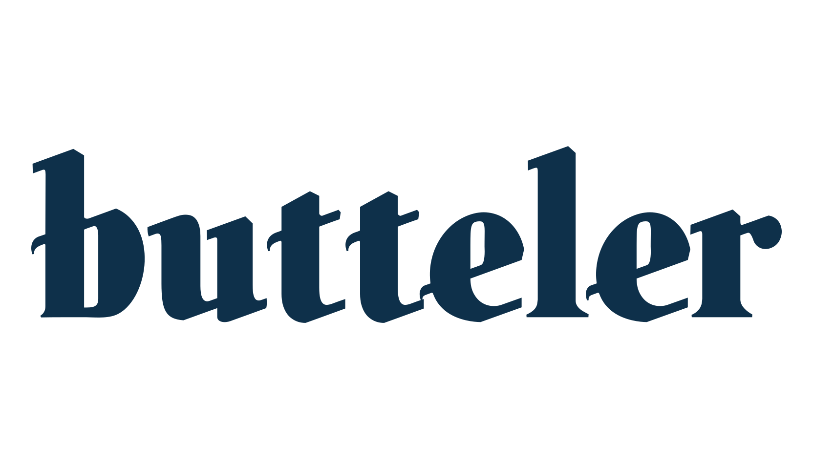 Butteler, fancy retro decorative font preview