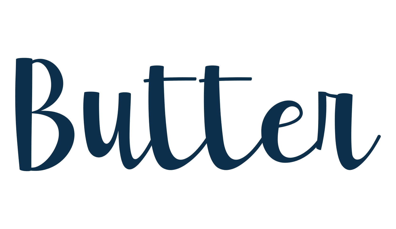 Butter (butter-5), fancy various decorative script calligraphy font preview