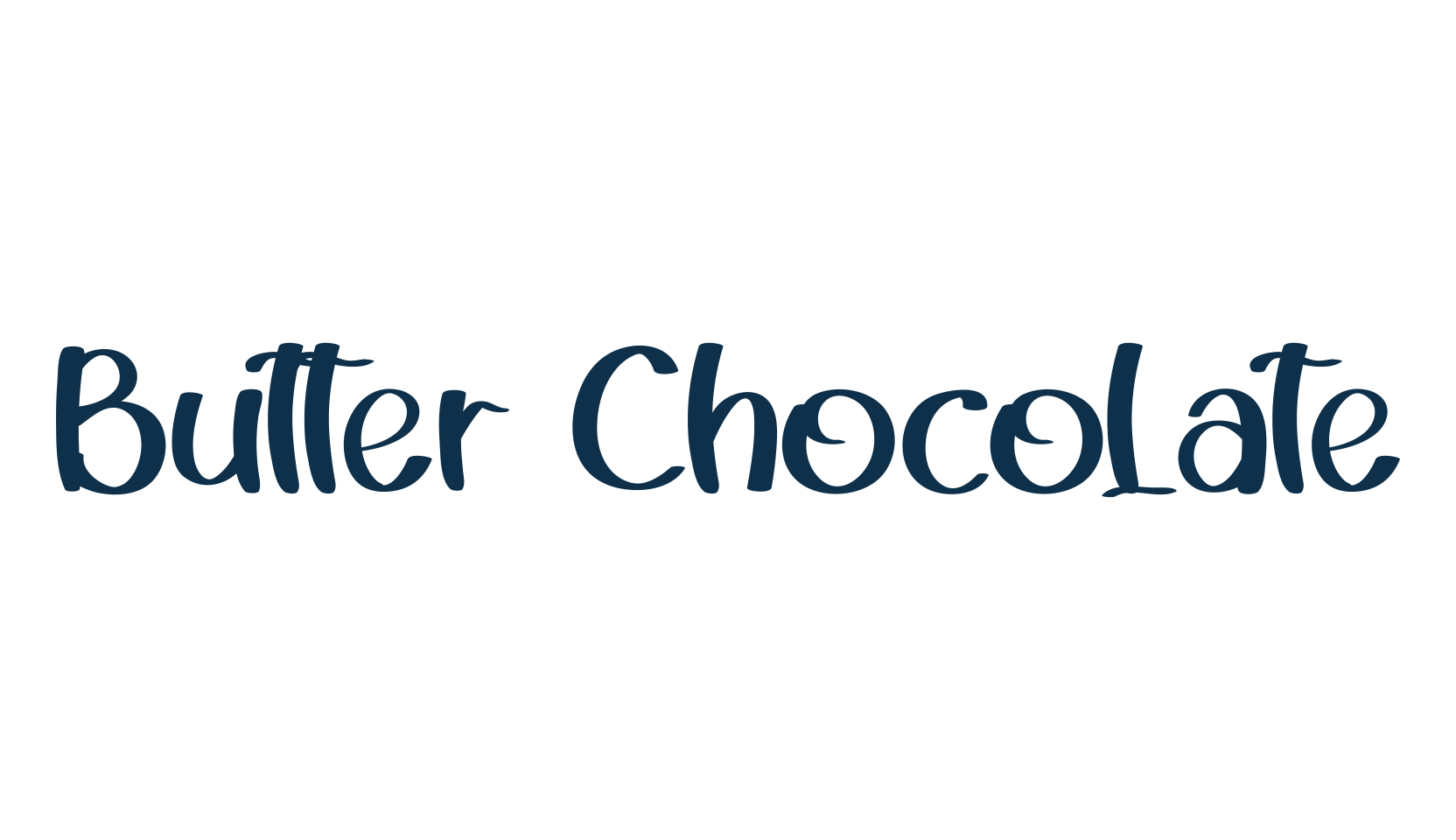 Butter Chocolate, various font preview