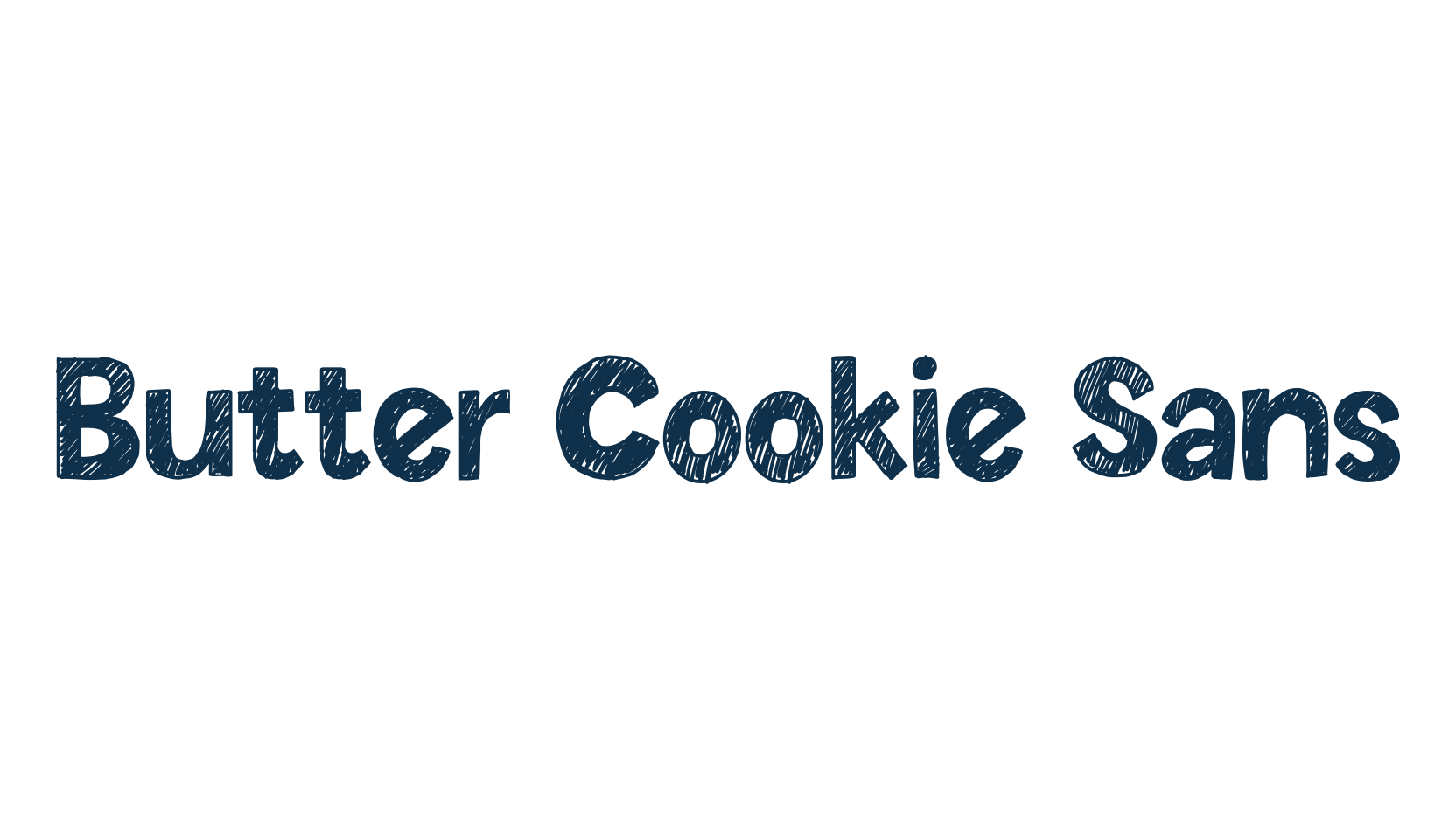 Butter Cookie Sans, cartoon font preview