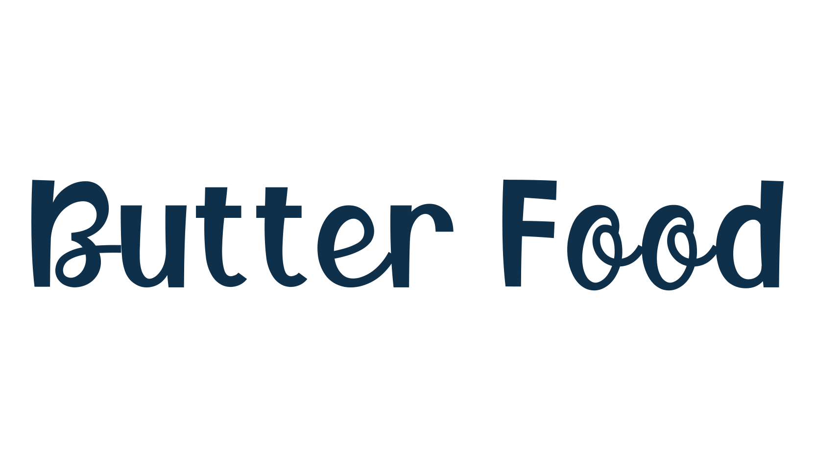 Butter Food, fancy decorative font preview