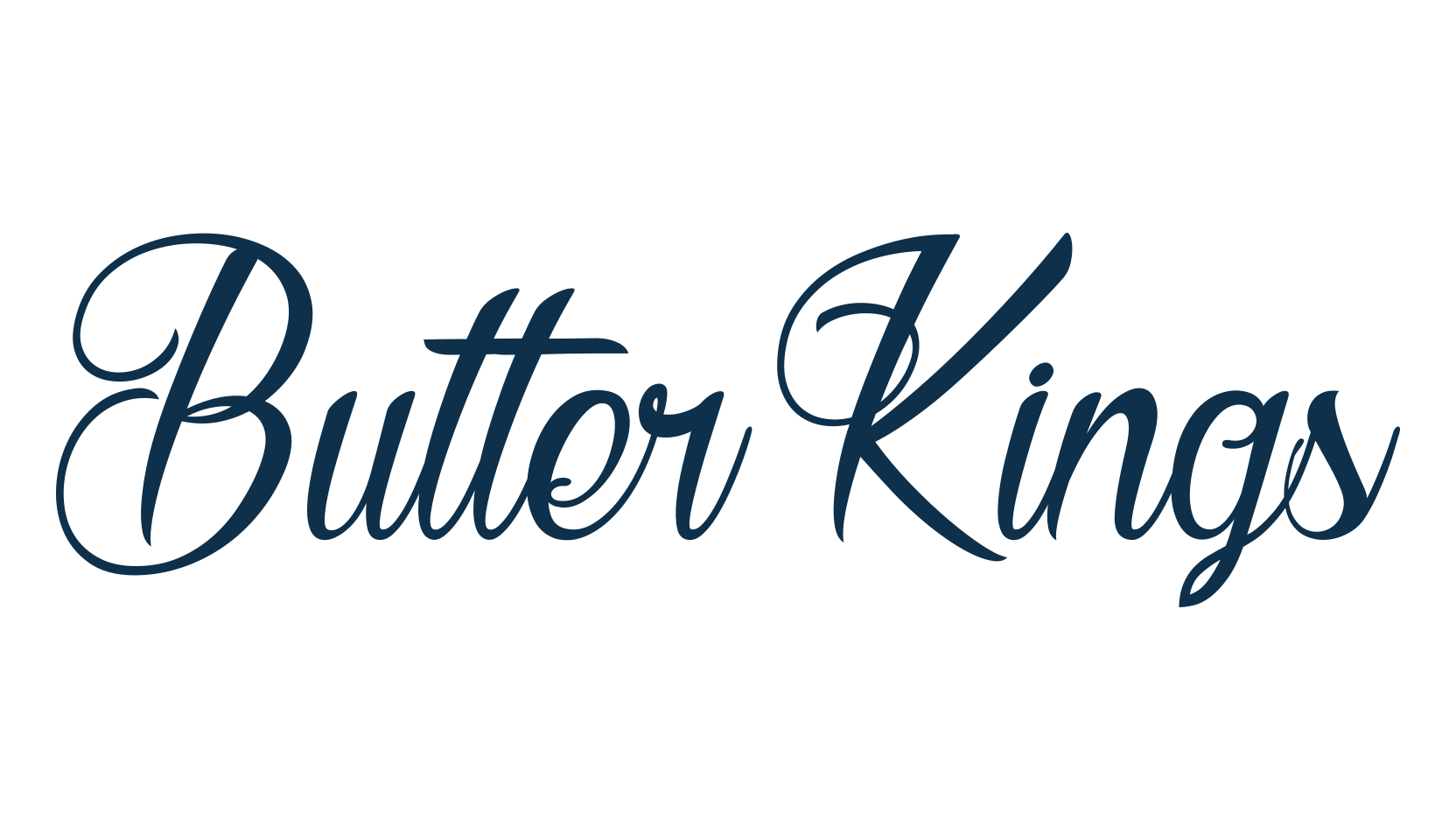 Butter Kings, calligraphy font preview