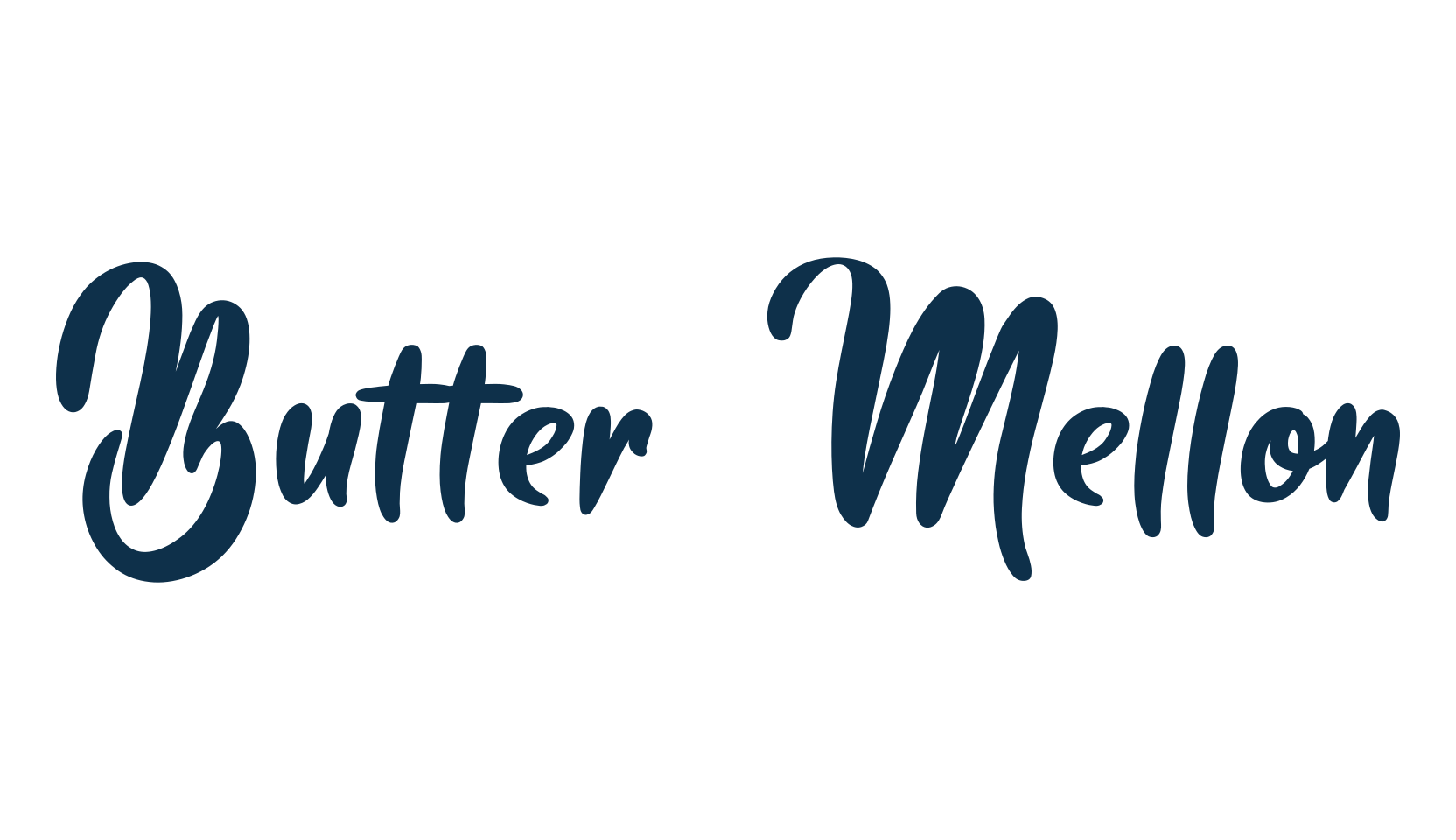 Butter Mellon, fancy decorative font preview