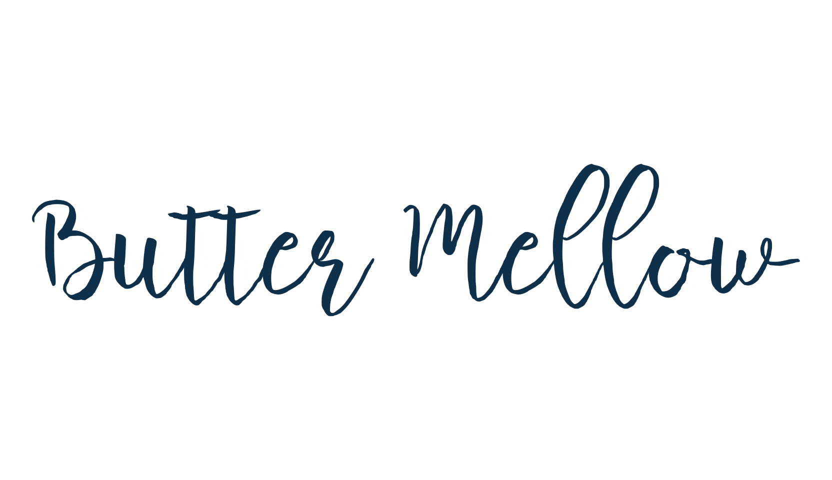 Butter Mellow, script brush fancy decorative calligraphy font preview