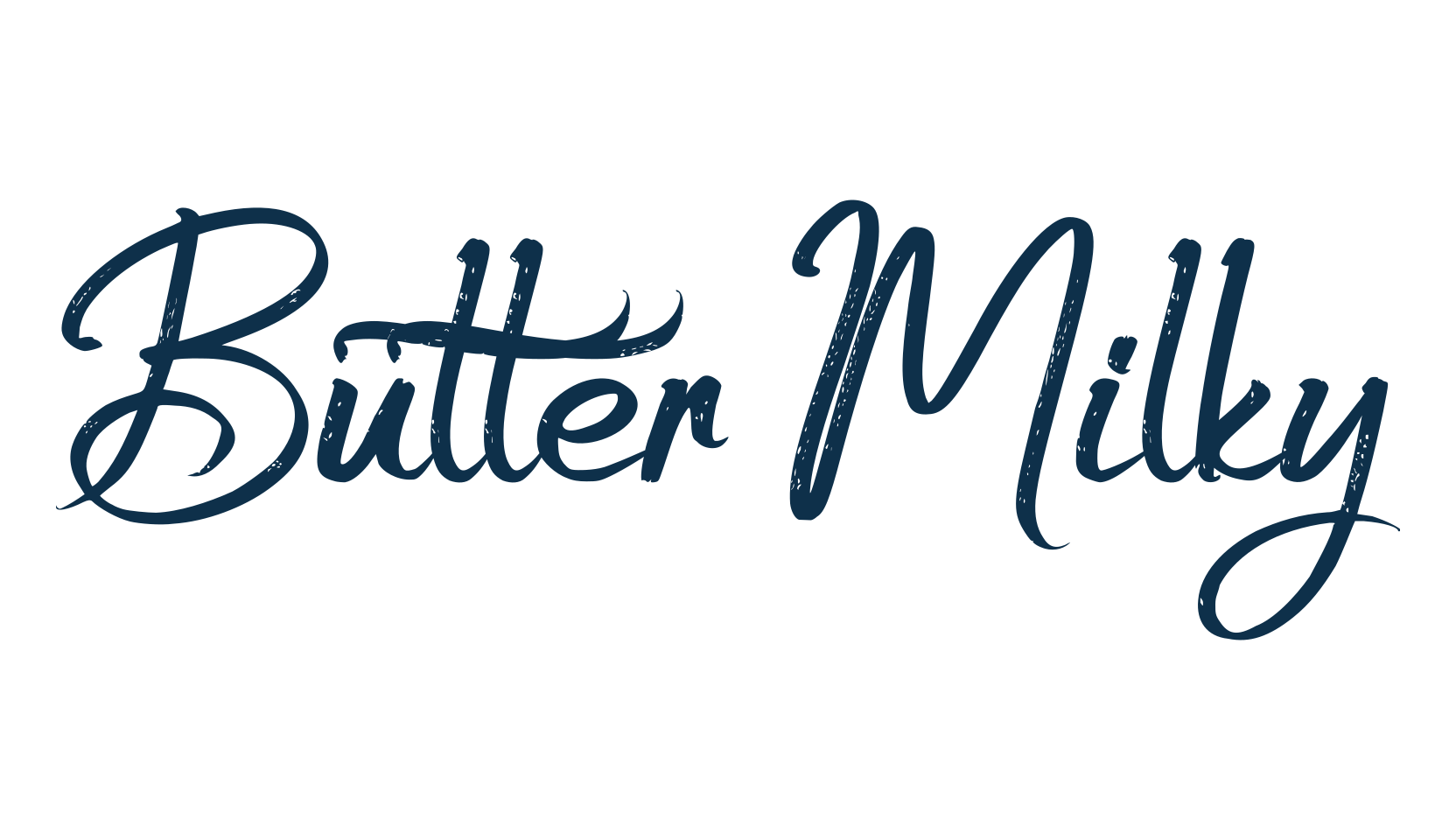 Butter Milky, script brush fancy decorative calligraphy font preview