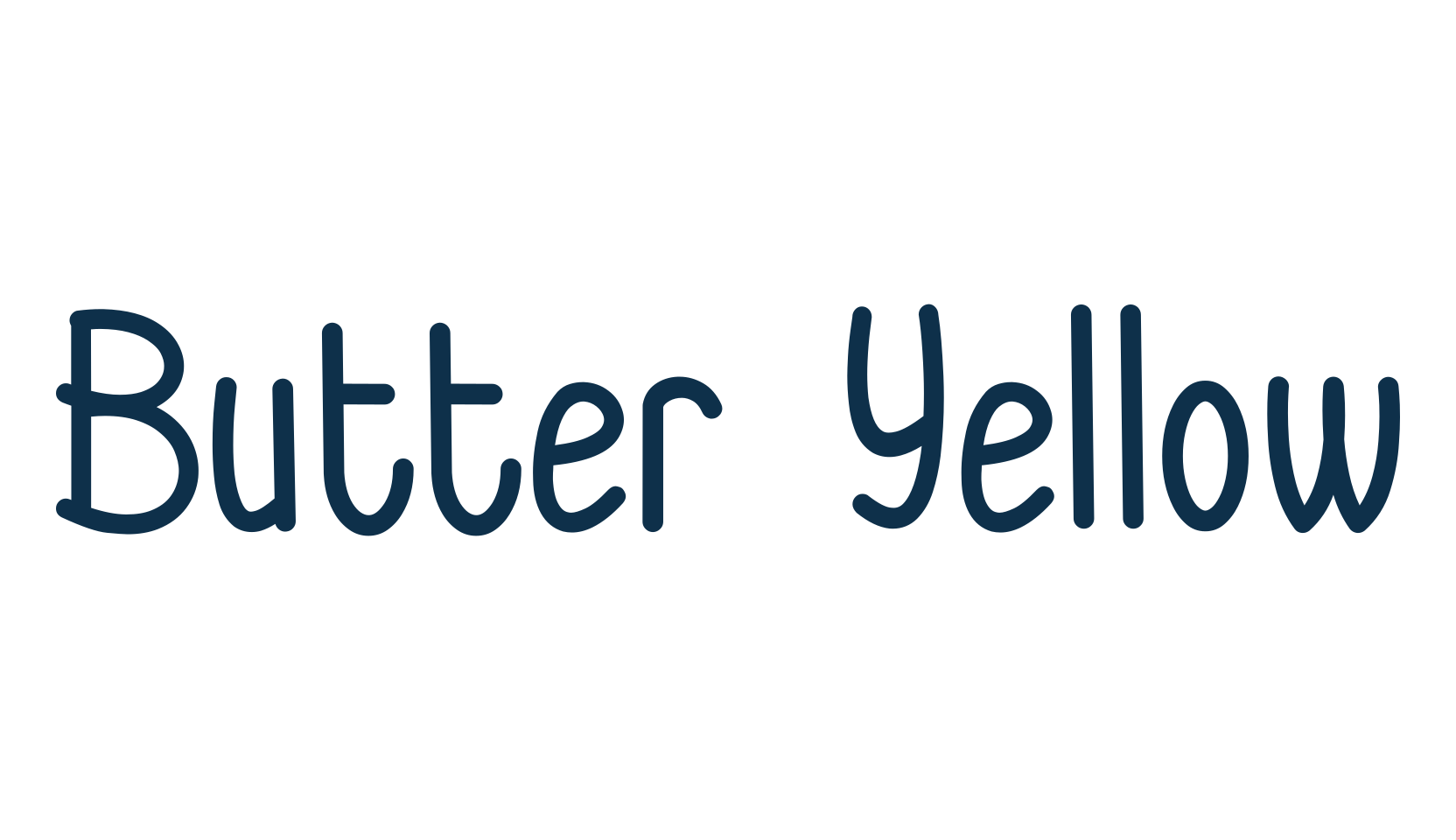 Butter Yellow, script handwritten fancy decorative calligraphy font preview