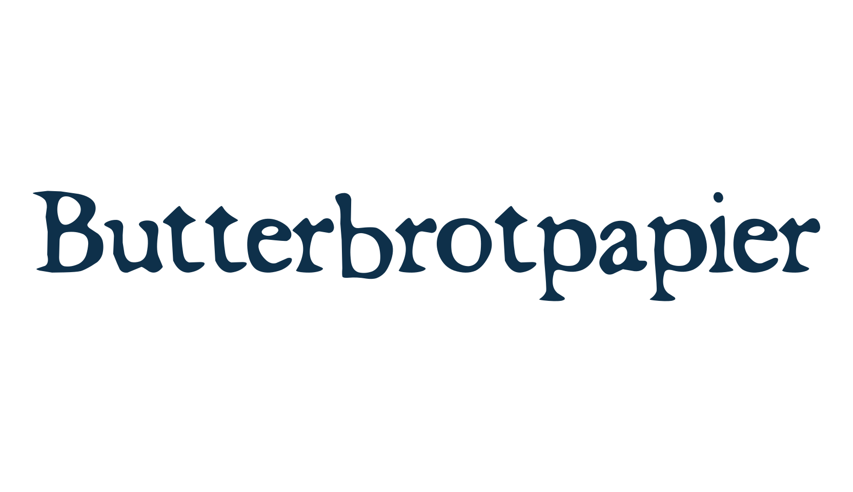 Butterbrotpapier, typewriter font preview